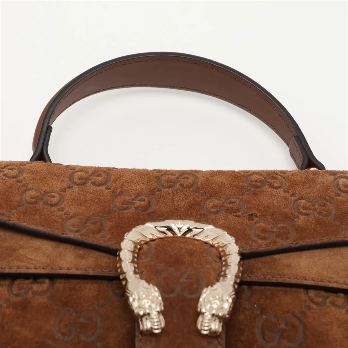 Dionysus Suede 2-Way Handbag, Brown, 813400 — view 6