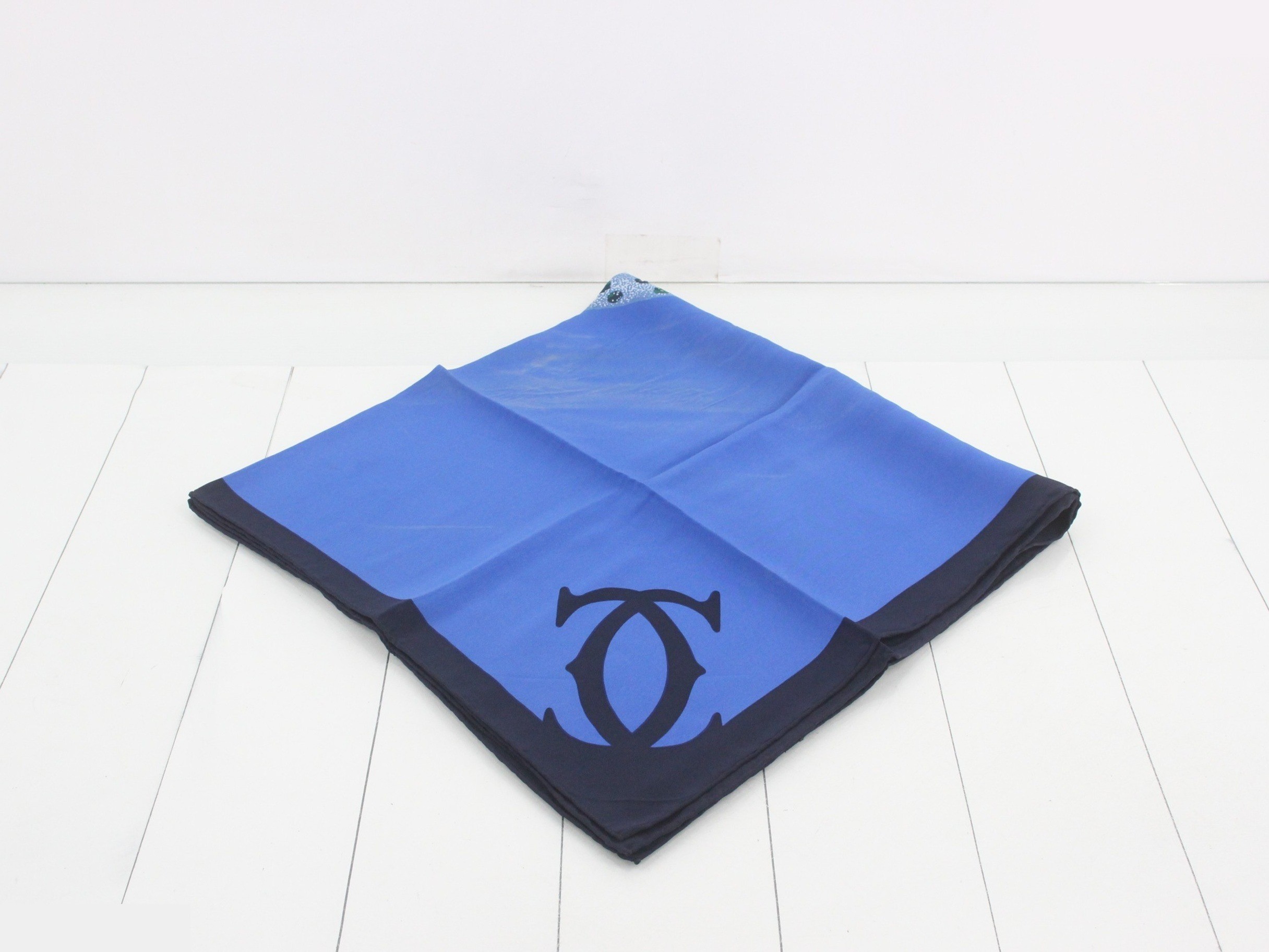 scarf, blue, Panthère