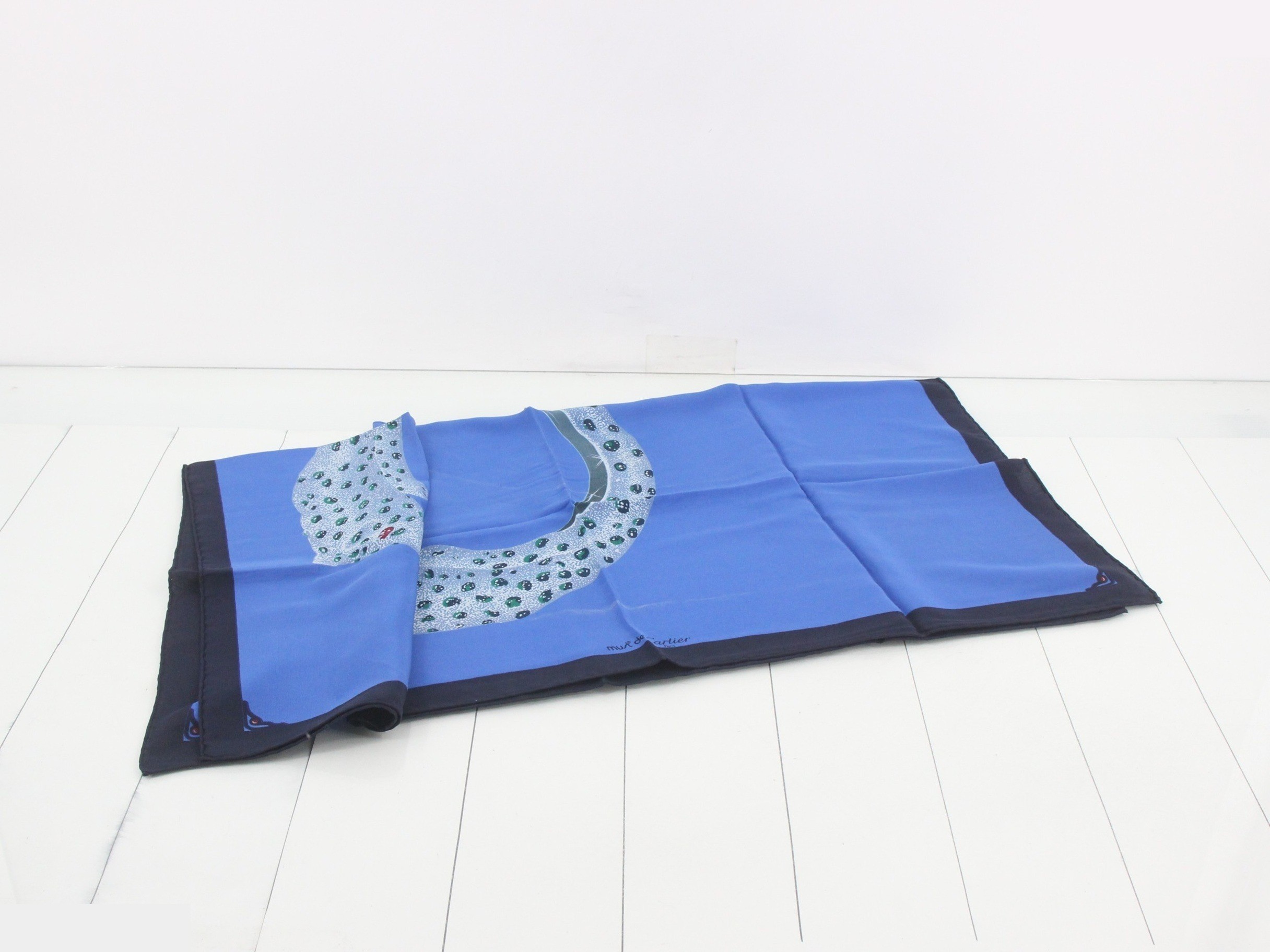 scarf, blue, Panthère — view 3