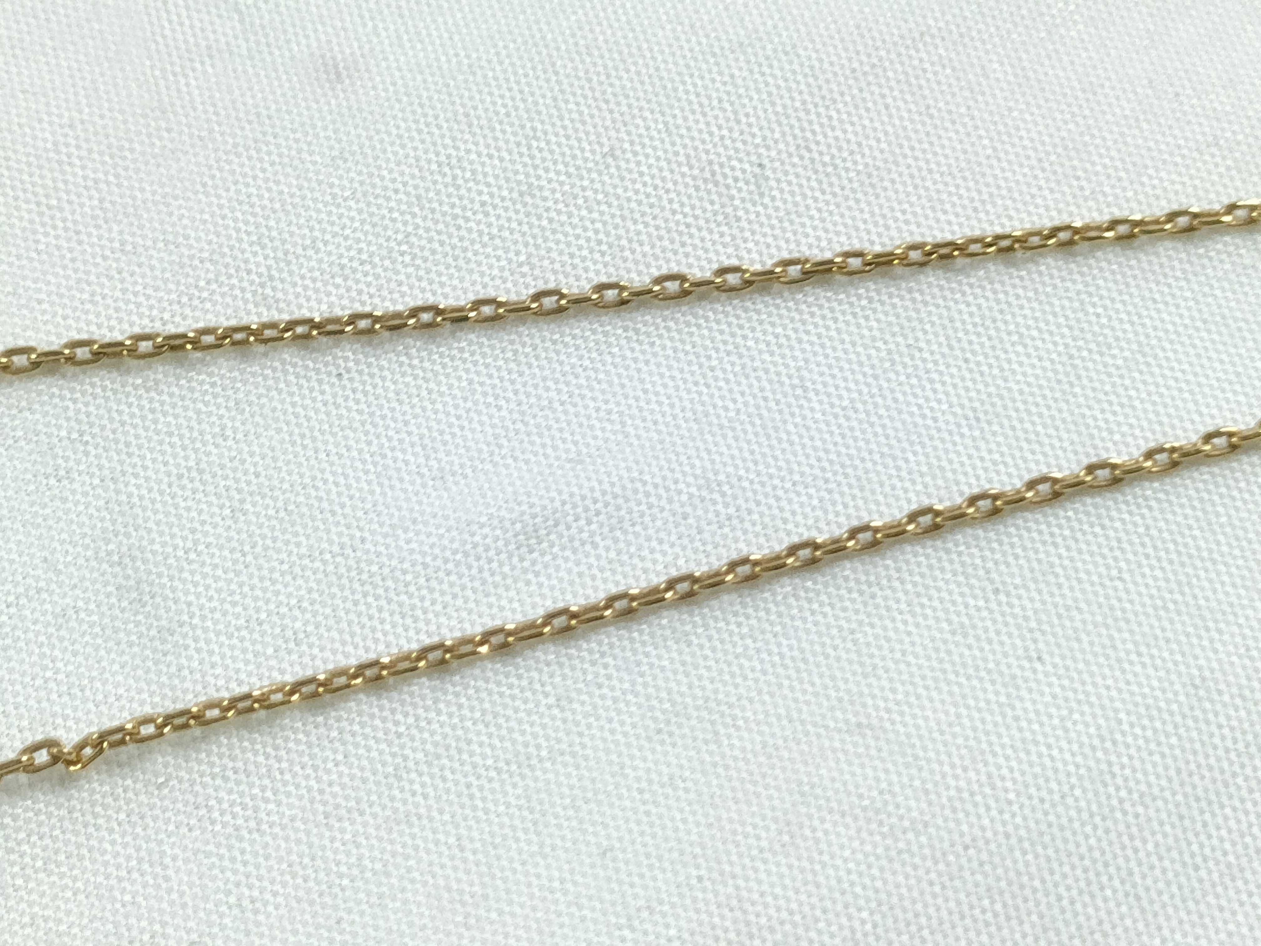 G Logo Rhinestone Gold Necklace — view 6