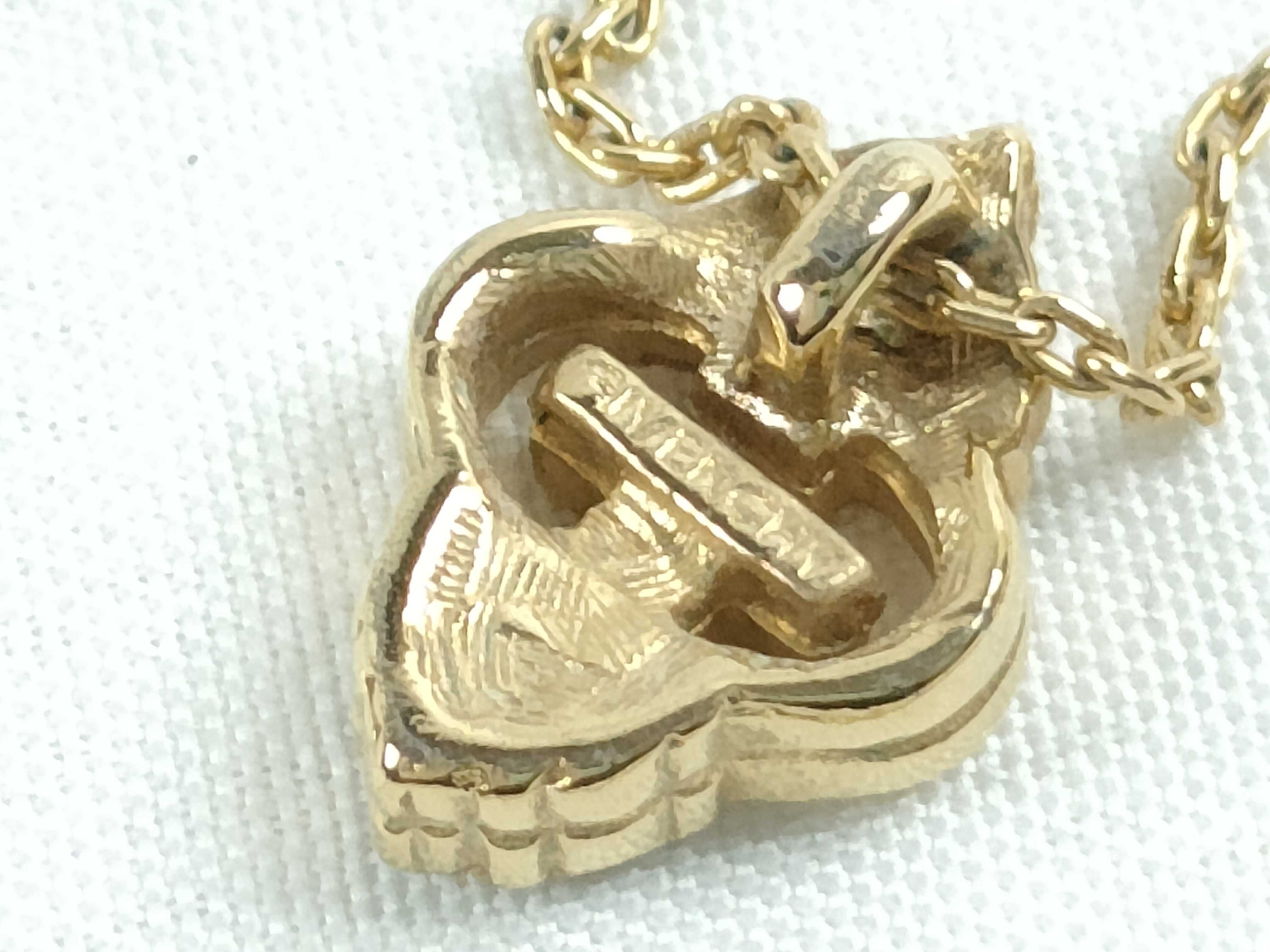 G Logo Rhinestone Gold Necklace — view 9