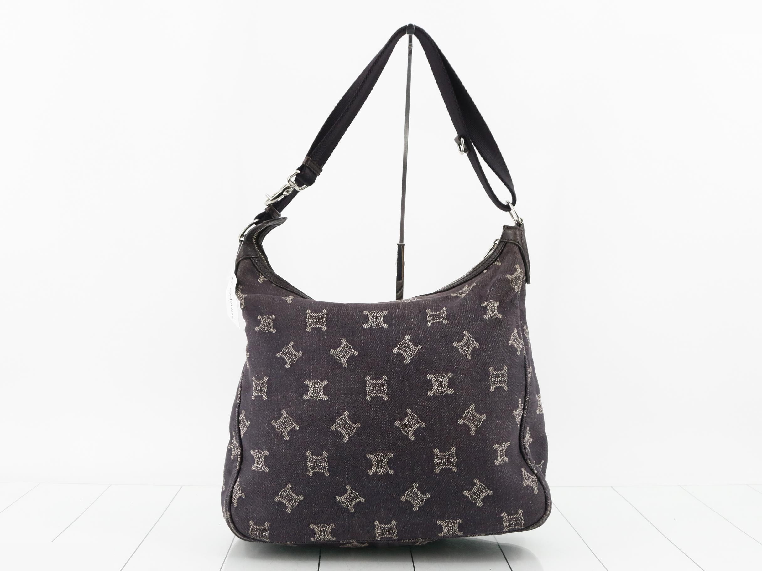 Paris Macadam Denim Shoulder Bag — view 2