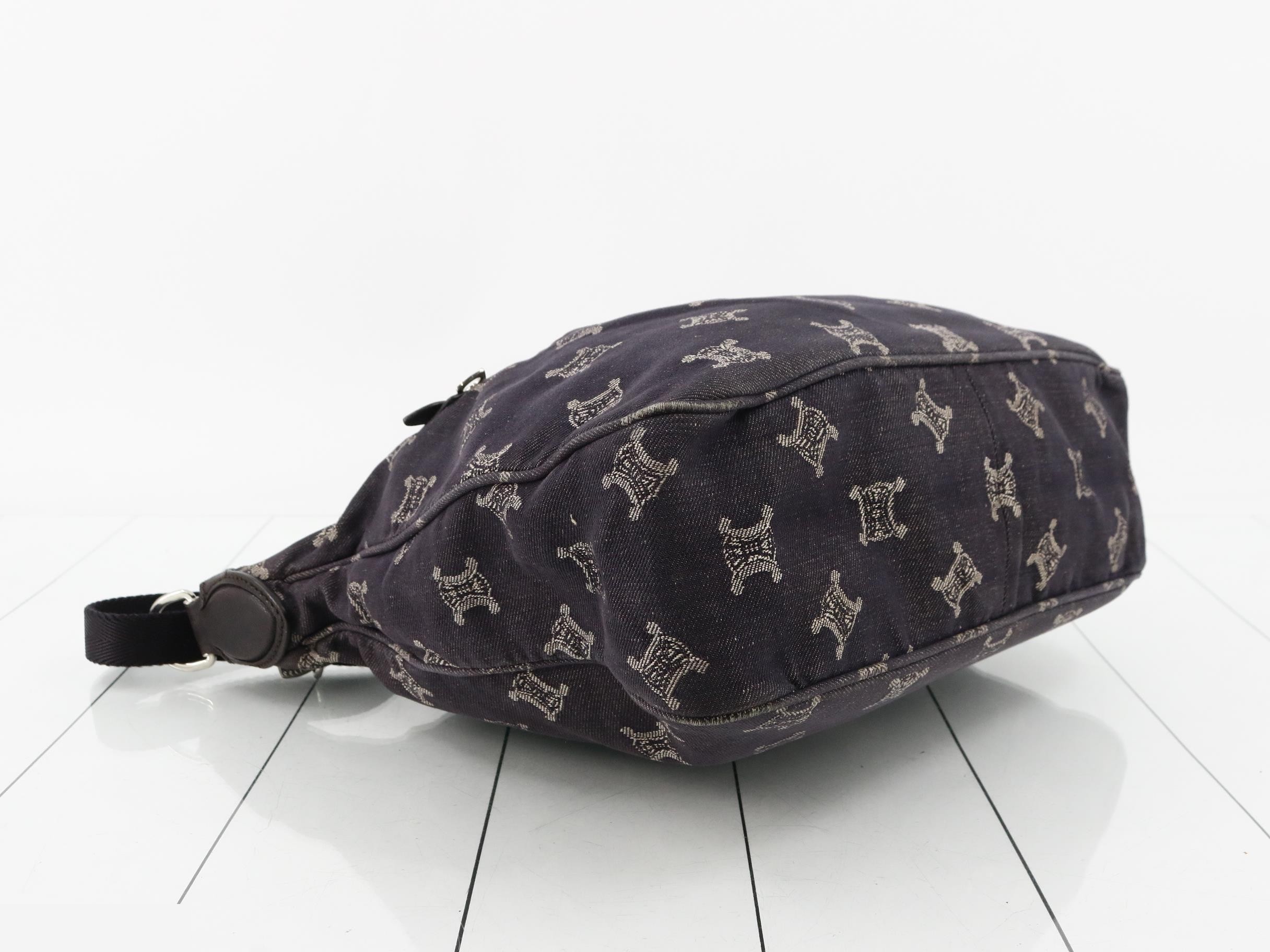 Paris Macadam Denim Shoulder Bag — view 5