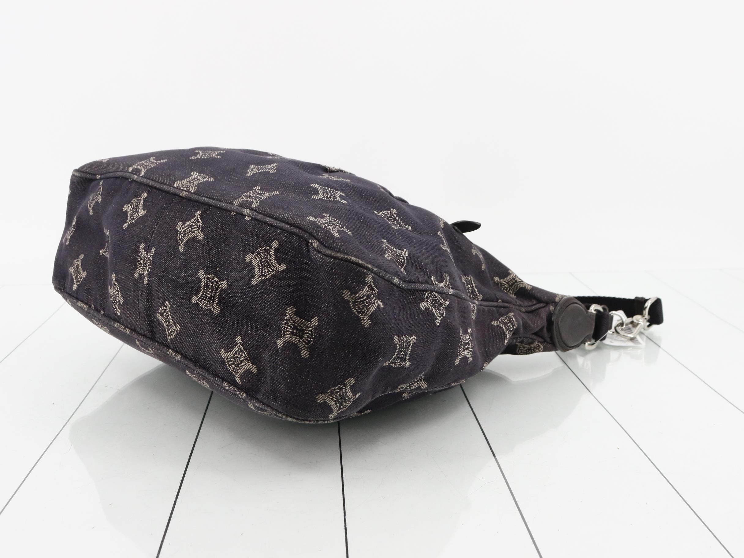 Paris Macadam Denim Shoulder Bag — view 6