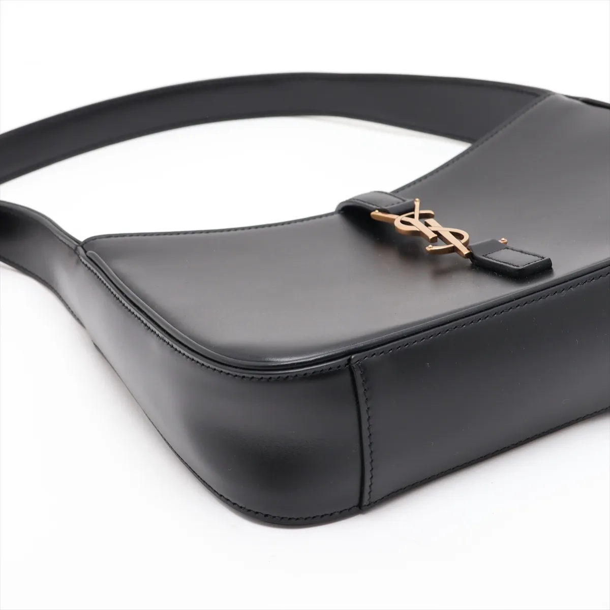 Le Cincassette 657228 Leather Shoulder Bag, Black — view 4