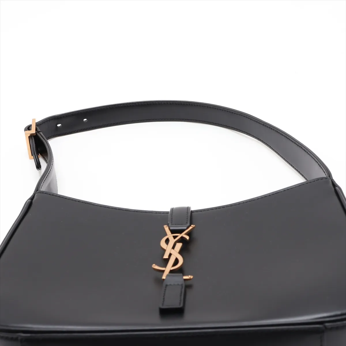 Le Cincassette 657228 Leather Shoulder Bag, Black — view 6