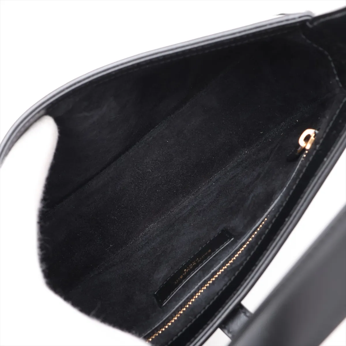 Le Cincassette 657228 Leather Shoulder Bag, Black — view 7