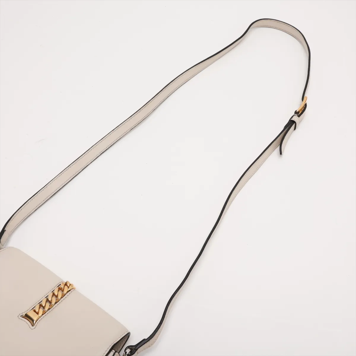 Sylvie 1969 615965 Leather Shoulder Bag, White — view 5