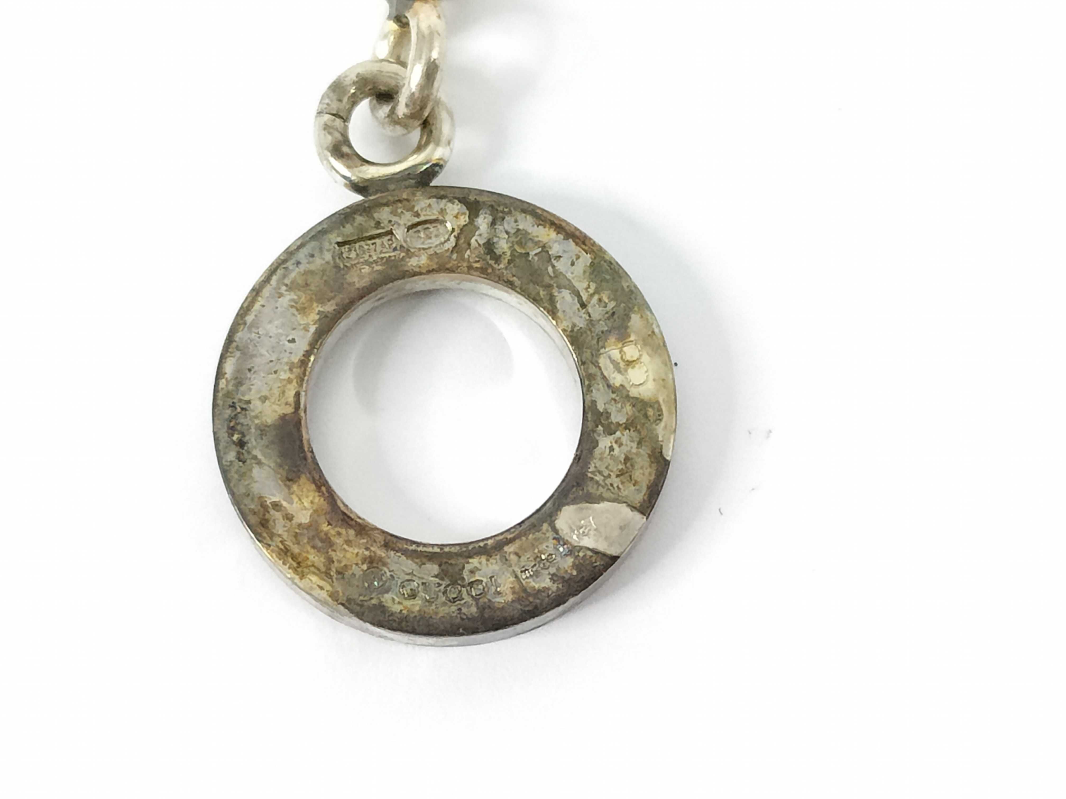 Ball Chain Toggle Sterling Silver 925 Bracelet (Bracelet/Bangle) — view 3