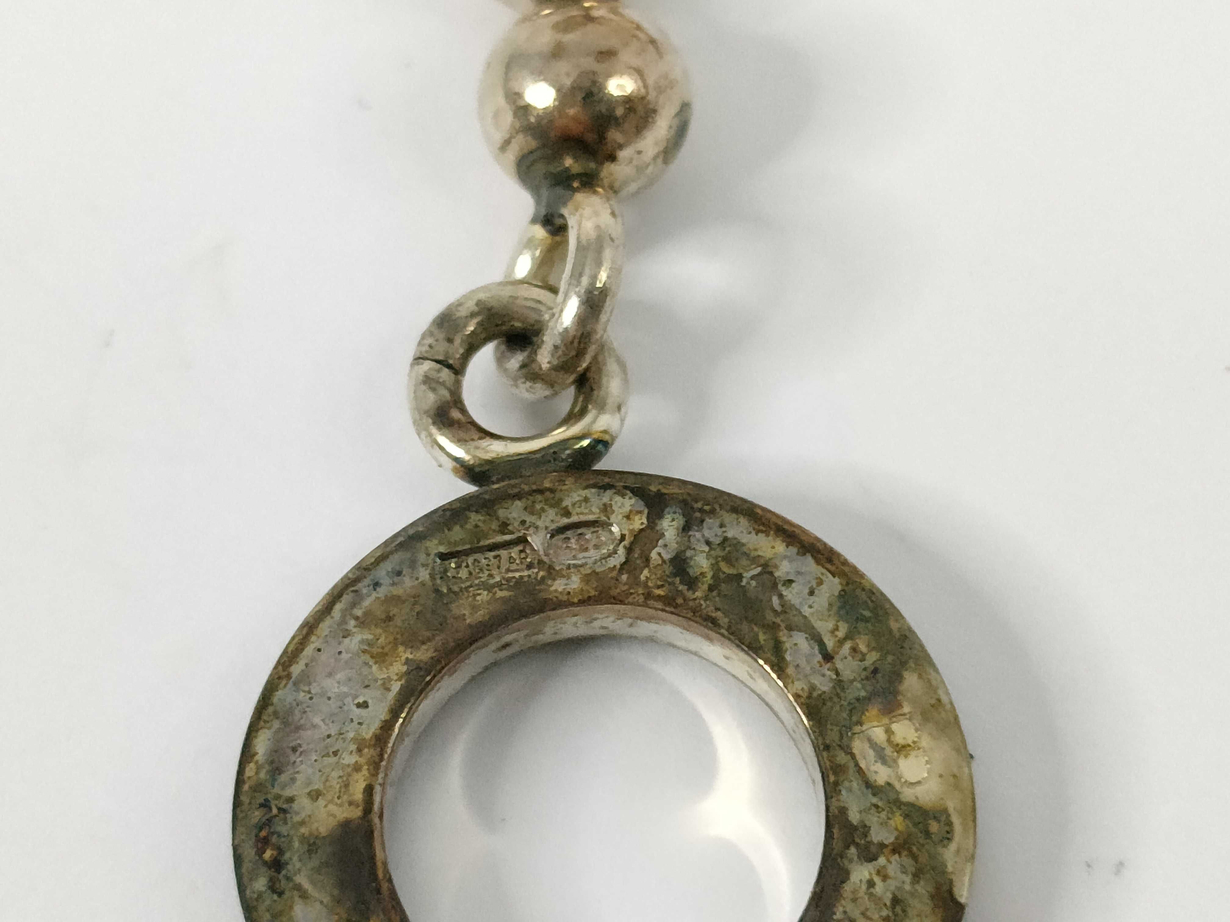 Ball Chain Toggle Sterling Silver 925 Bracelet (Bracelet/Bangle) — view 4