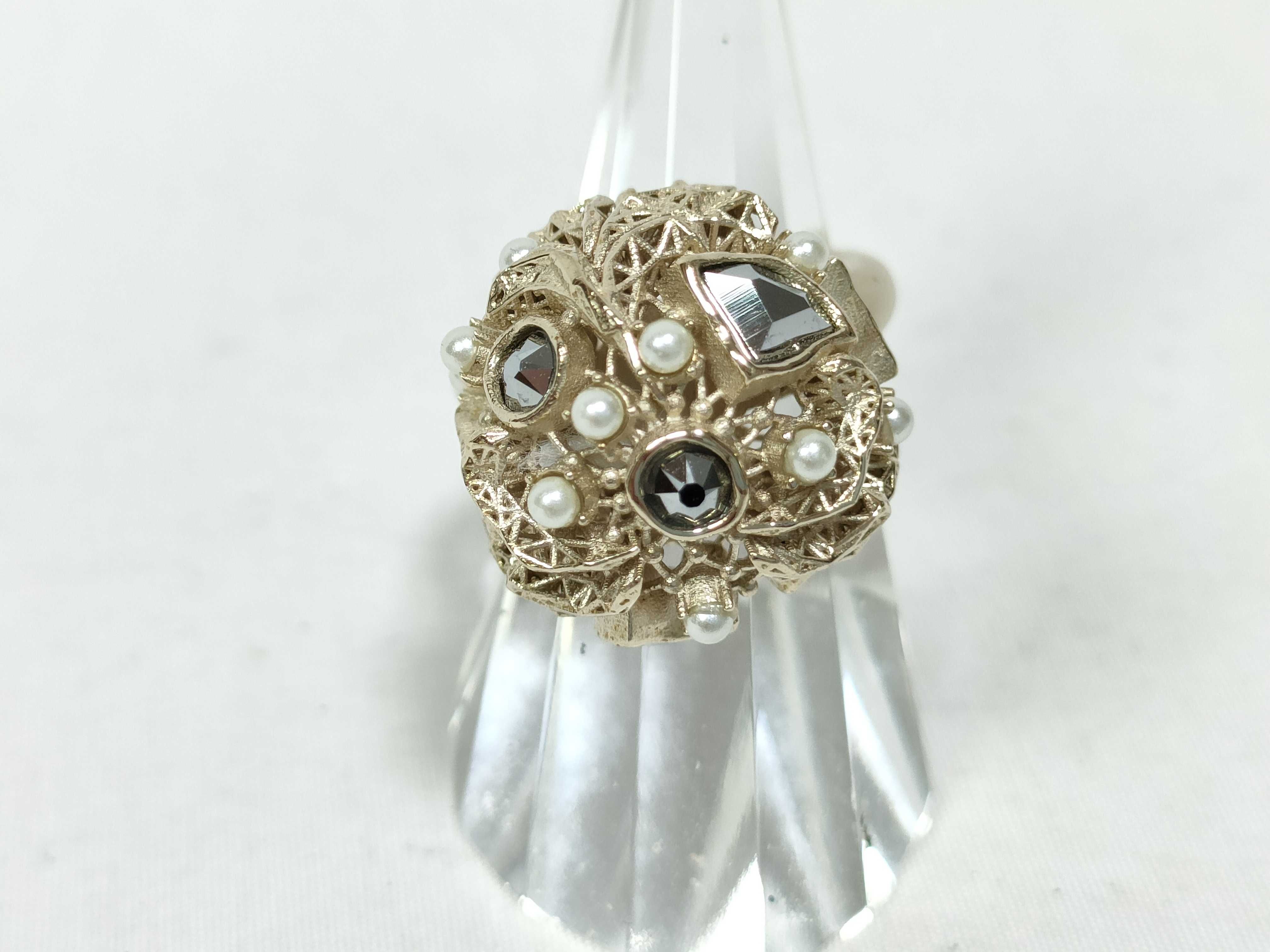 D-Renaissance Pearl Ring, Size S