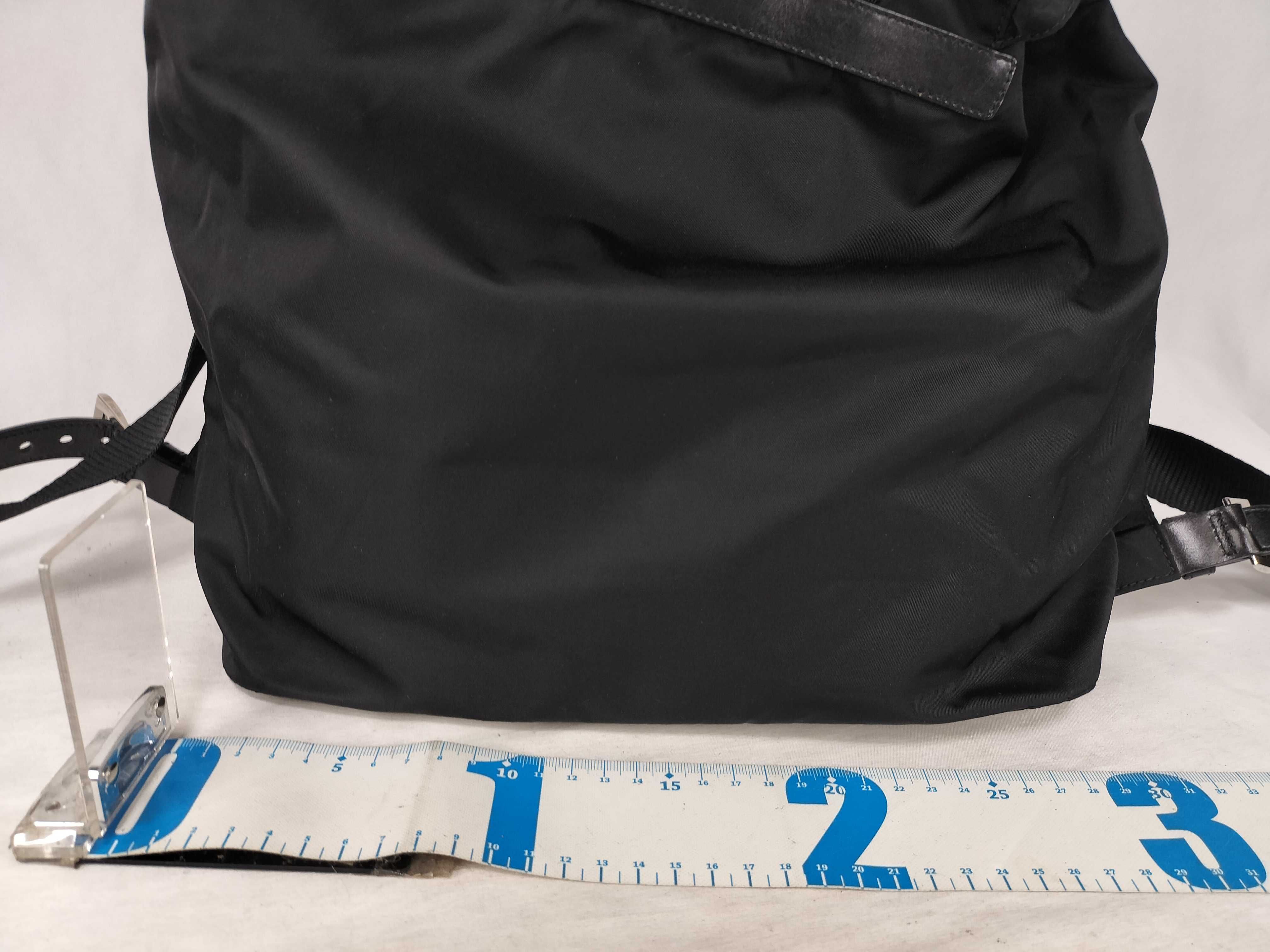 nylon backpack with double pockets. — view 2