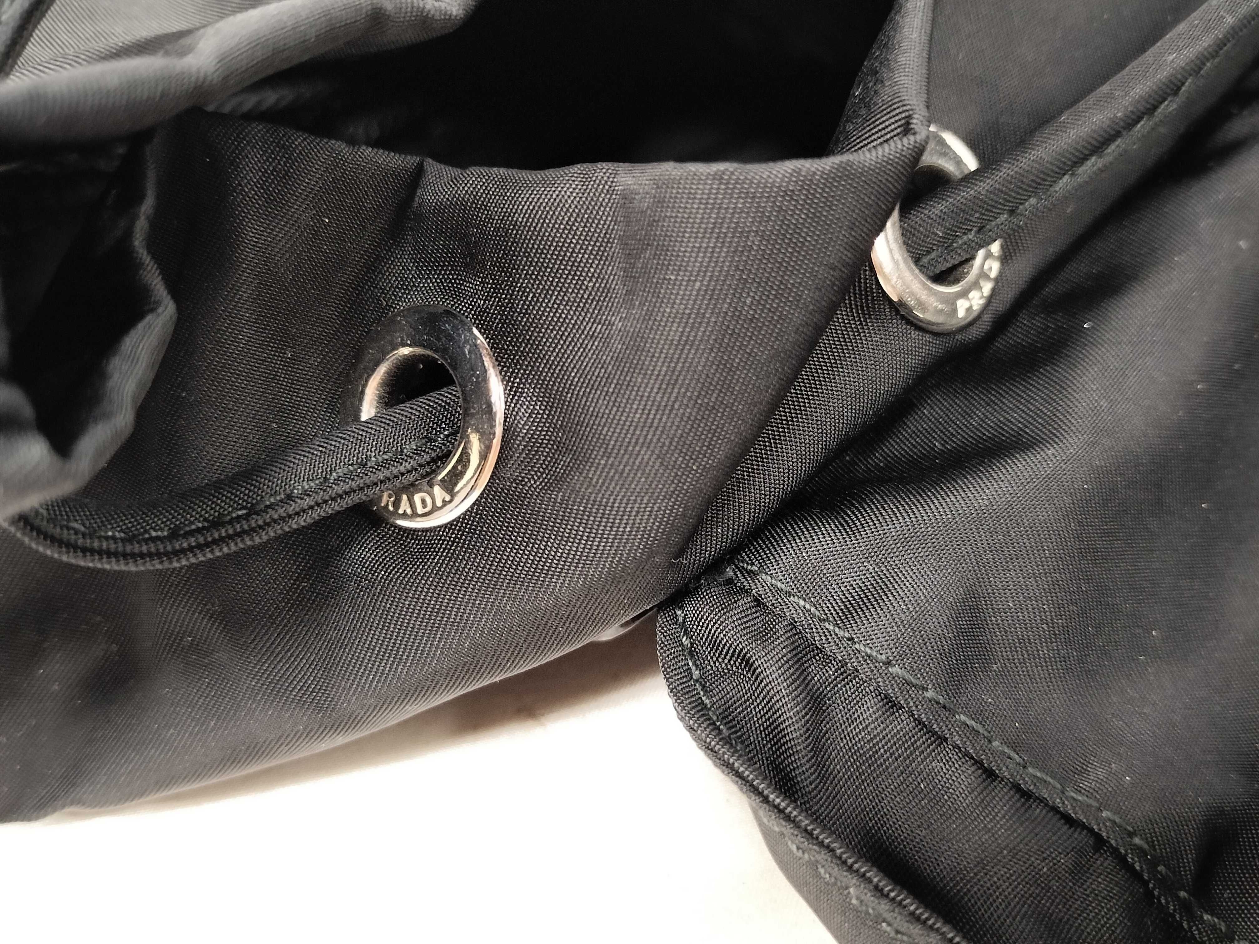 nylon backpack with double pockets. — view 9