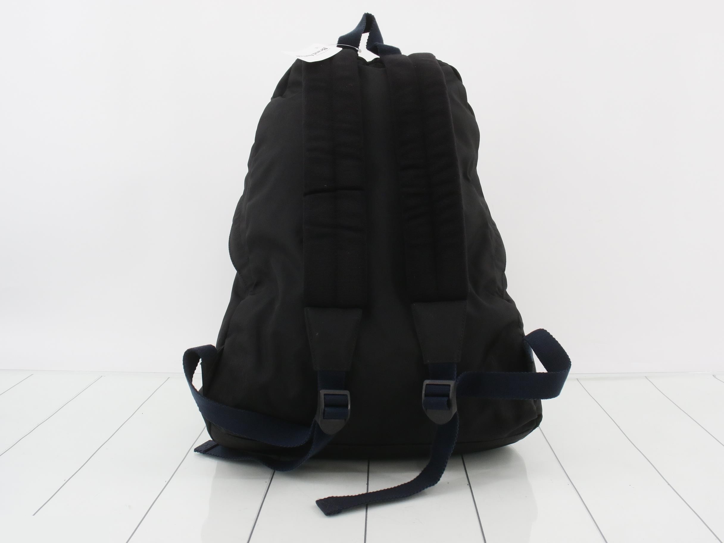 Bag pack black nylon — view 2