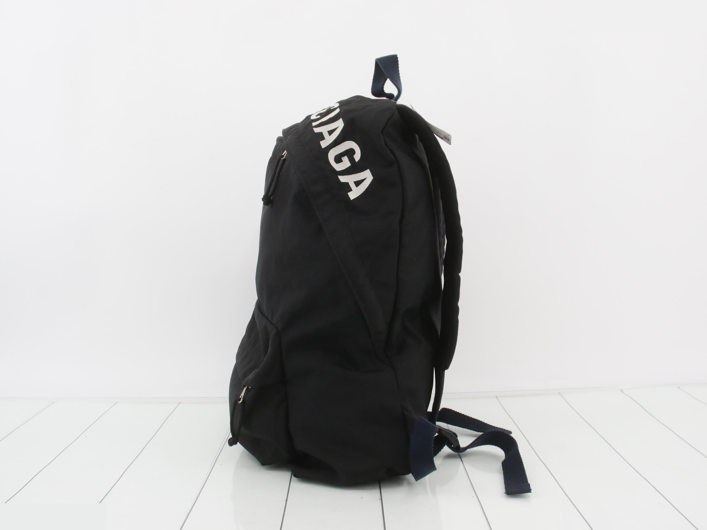 Bag pack black nylon — view 3