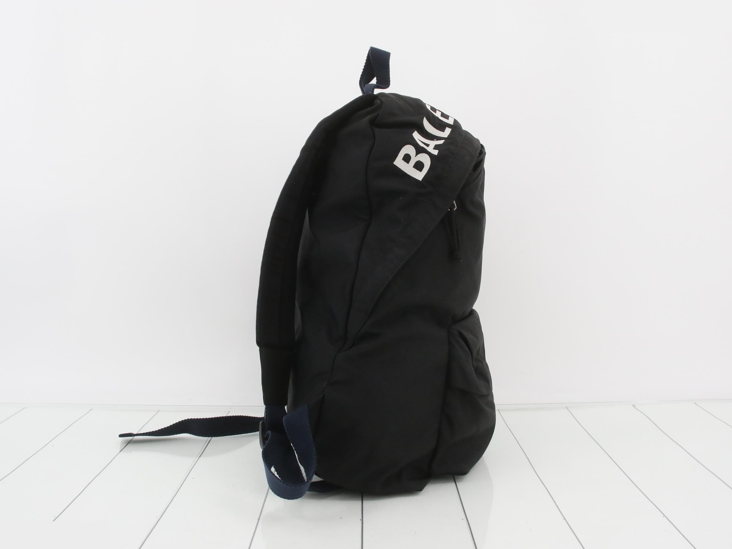 Bag pack black nylon — view 4