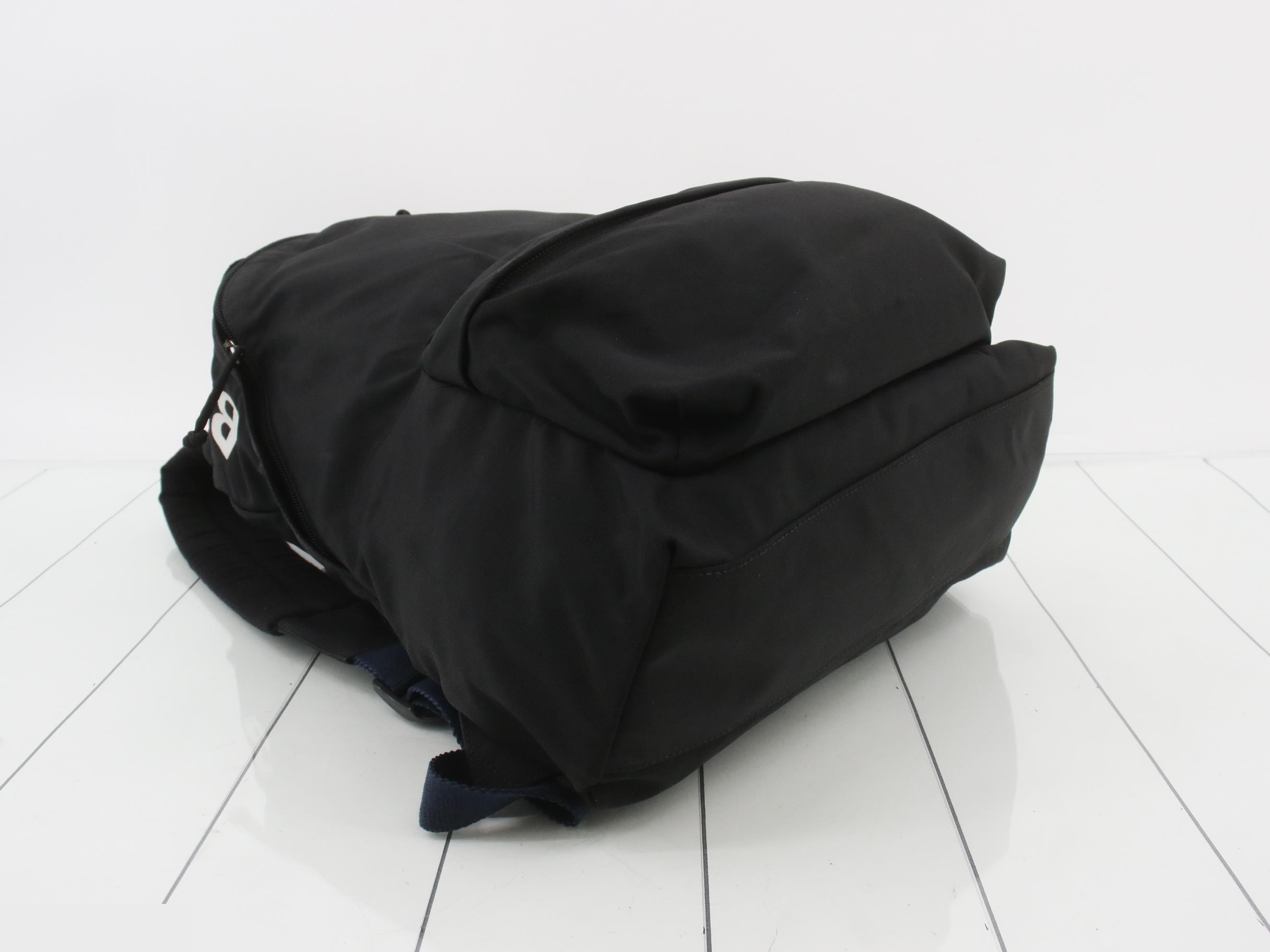 Bag pack black nylon — view 5