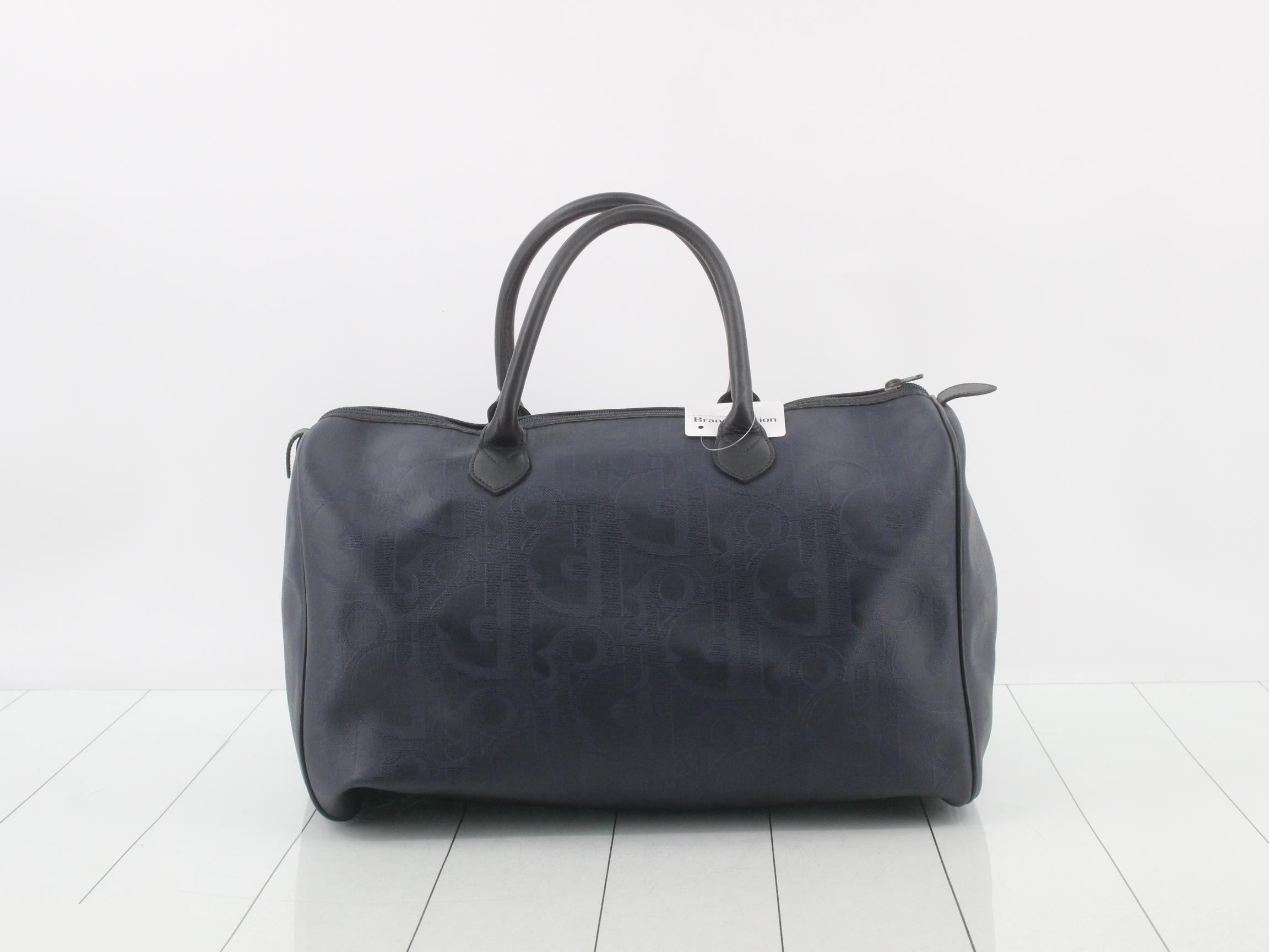 Trotter Boston Bag, Navy — view 2