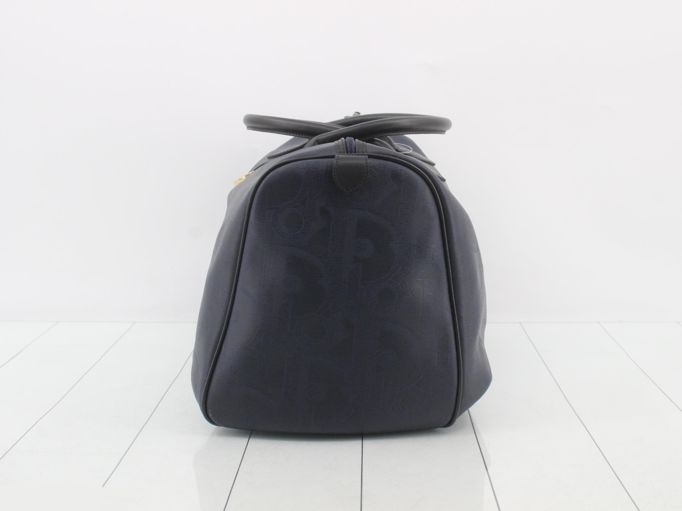 Trotter Boston Bag, Navy — view 3