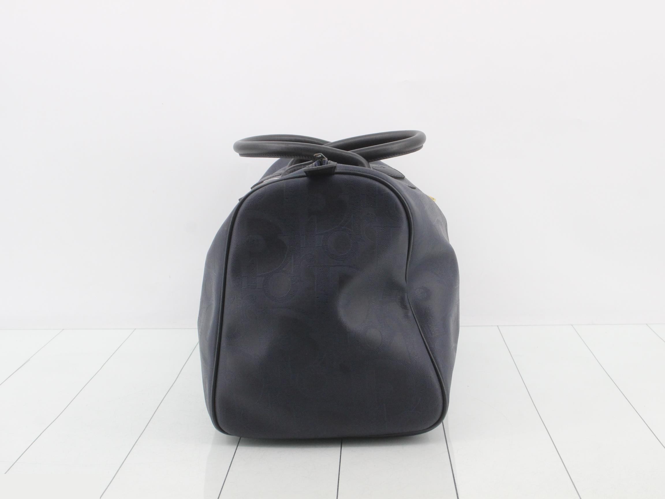 Trotter Boston Bag, Navy — view 4