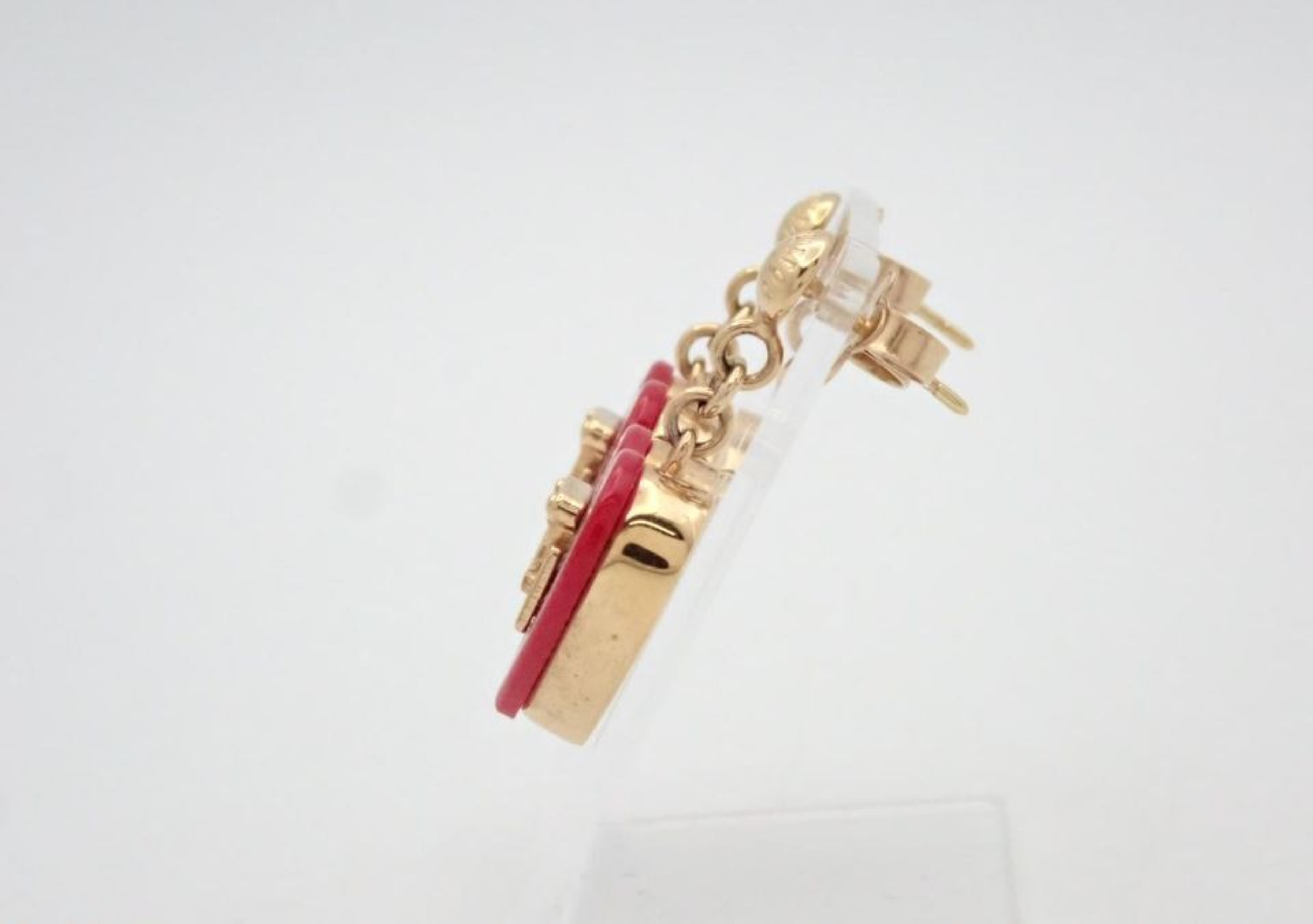 M66790 Lockme Heart Earrings — view 3