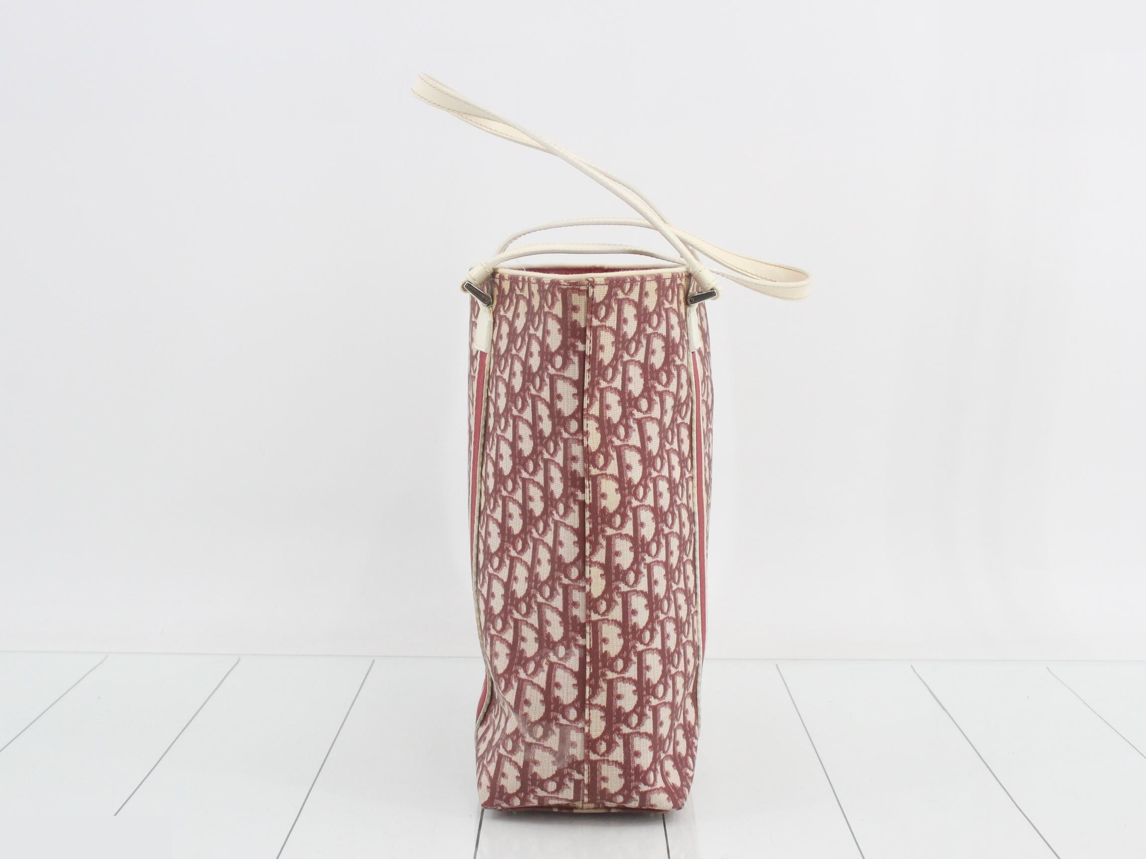 Trotter Shopping Bag, Bordeaux x White, 37 x 29 x 10 cm — view 4