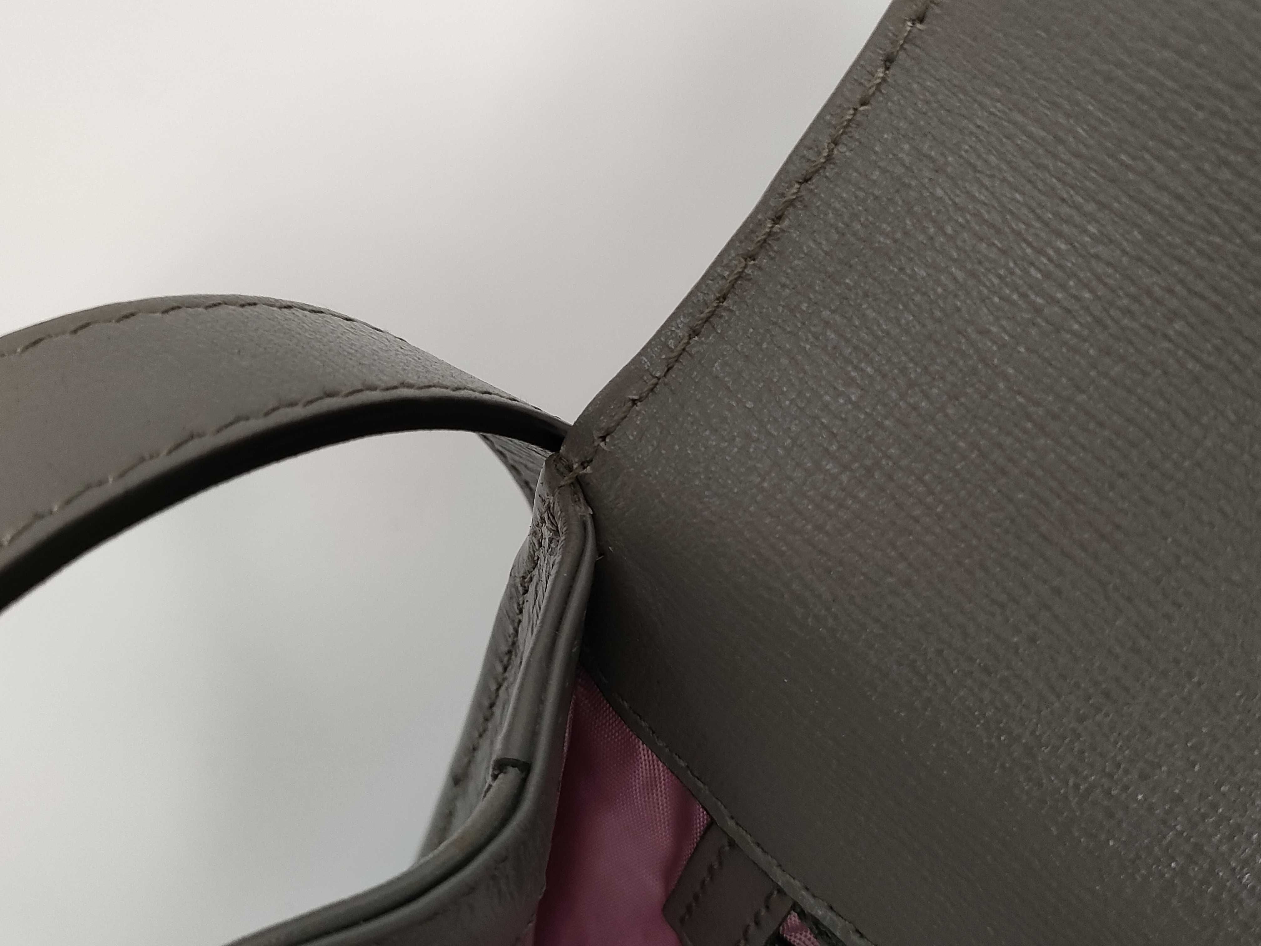 589474 Marmont Shoulder Bag, Half Flap, Leather, Gray Shoulder Bag — view 14