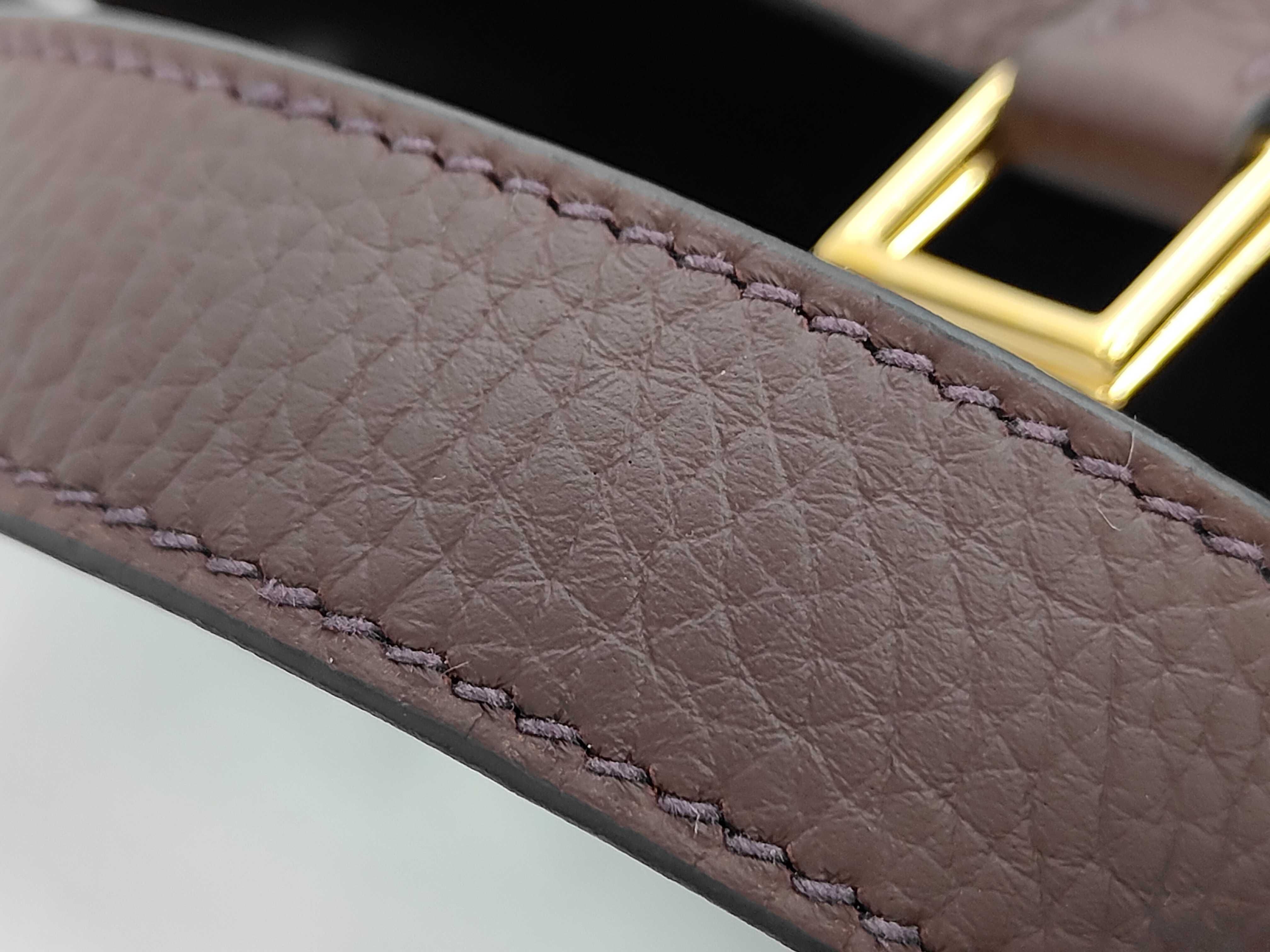 Picotin Lock PM Taurillon Clemence Rouge Sellier G Stamp Handbag — view 6