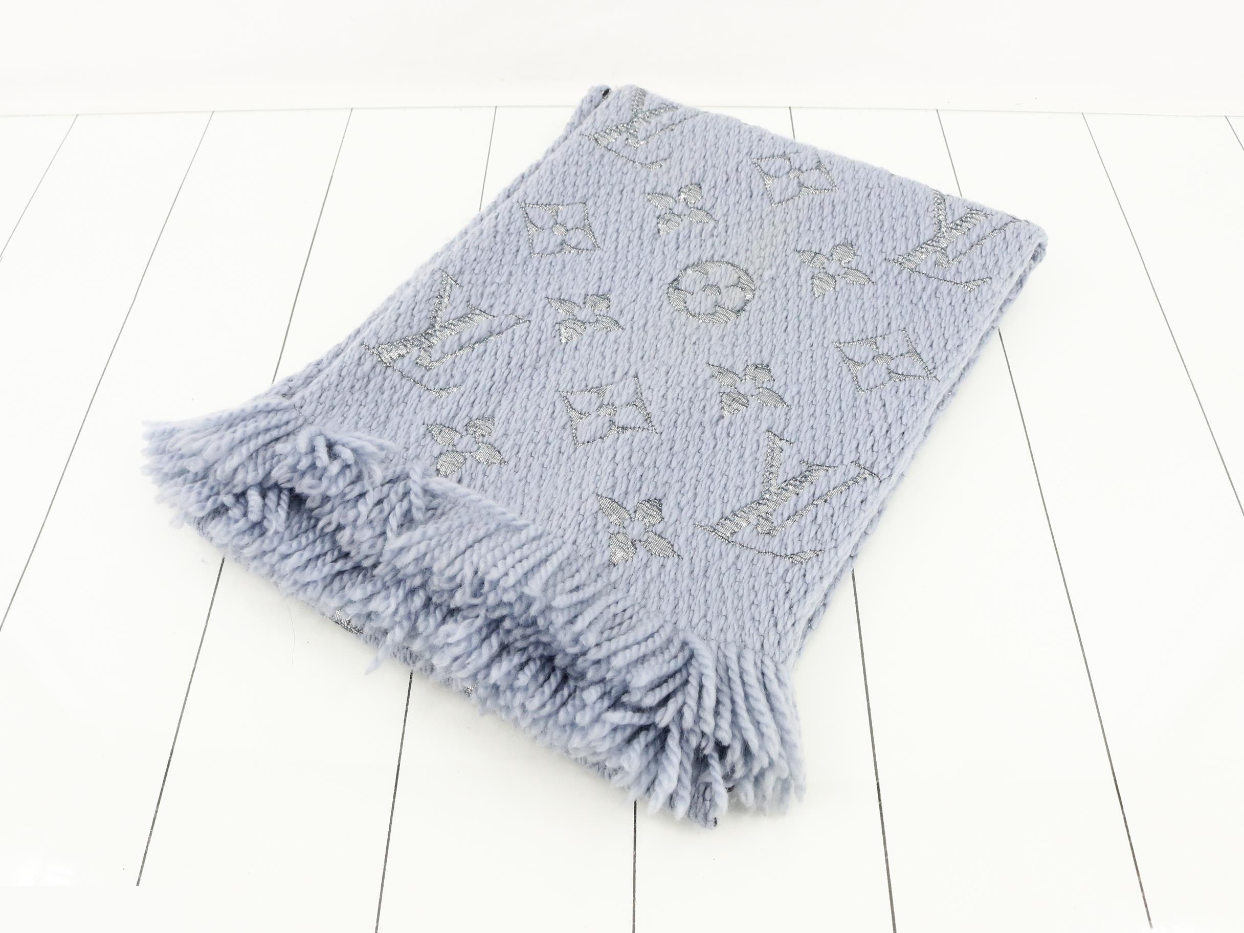 Echarpe Logomania Shine Light Blue
