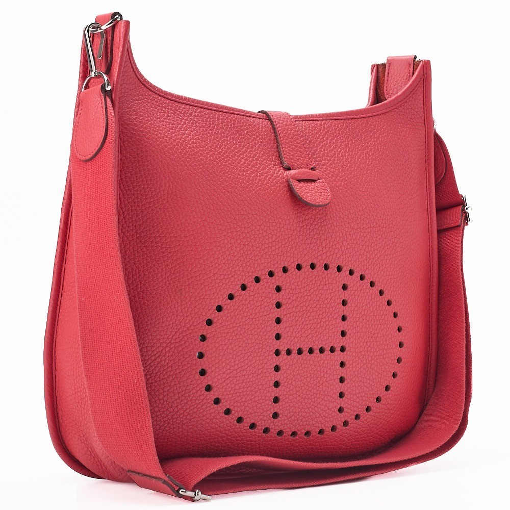 Evelyn 3GM Taurillon Clemence Bougainvillea Shoulder Bag — view 3