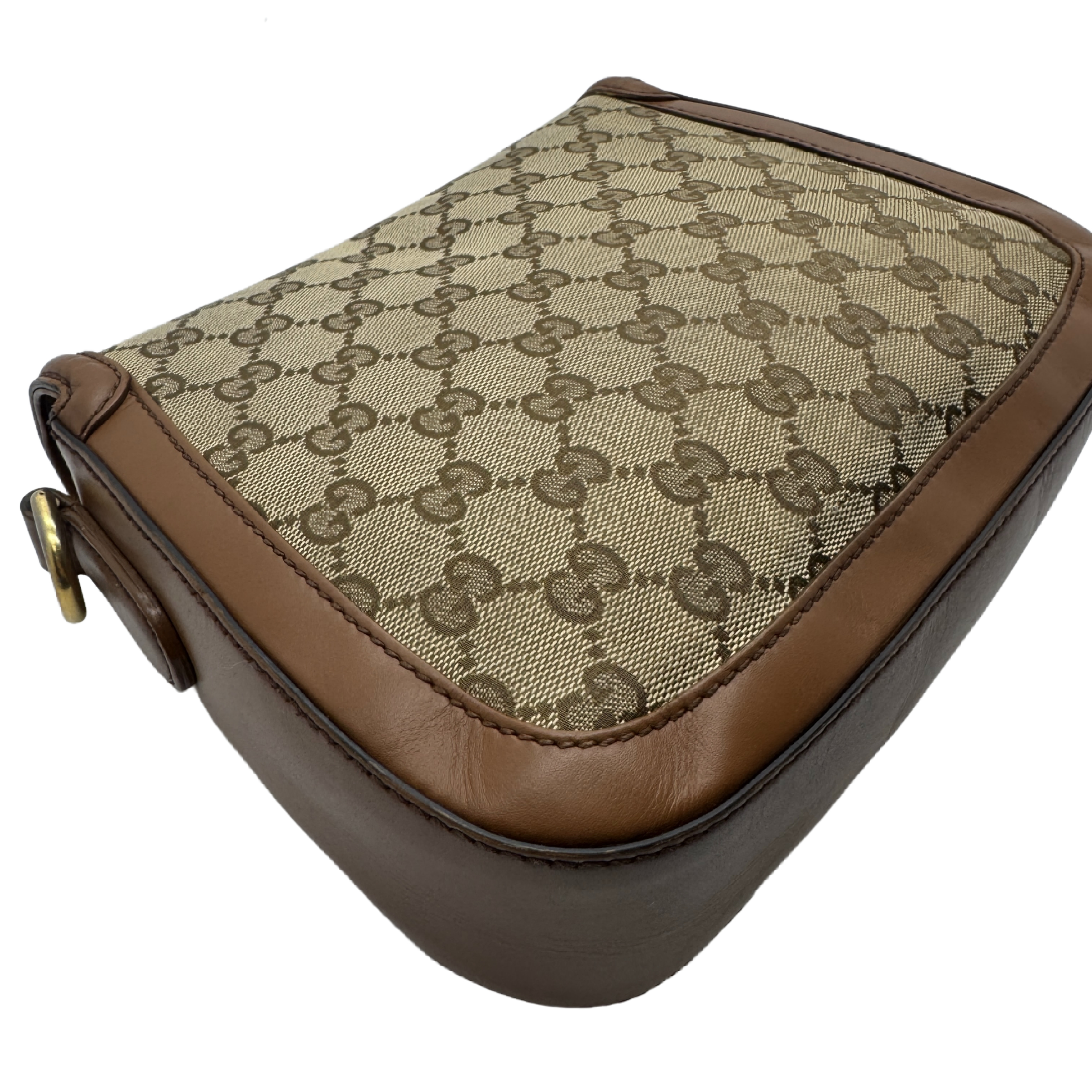 Lady Web GG Canvas Horsebit Leather Flap Shoulder Bag — view 6