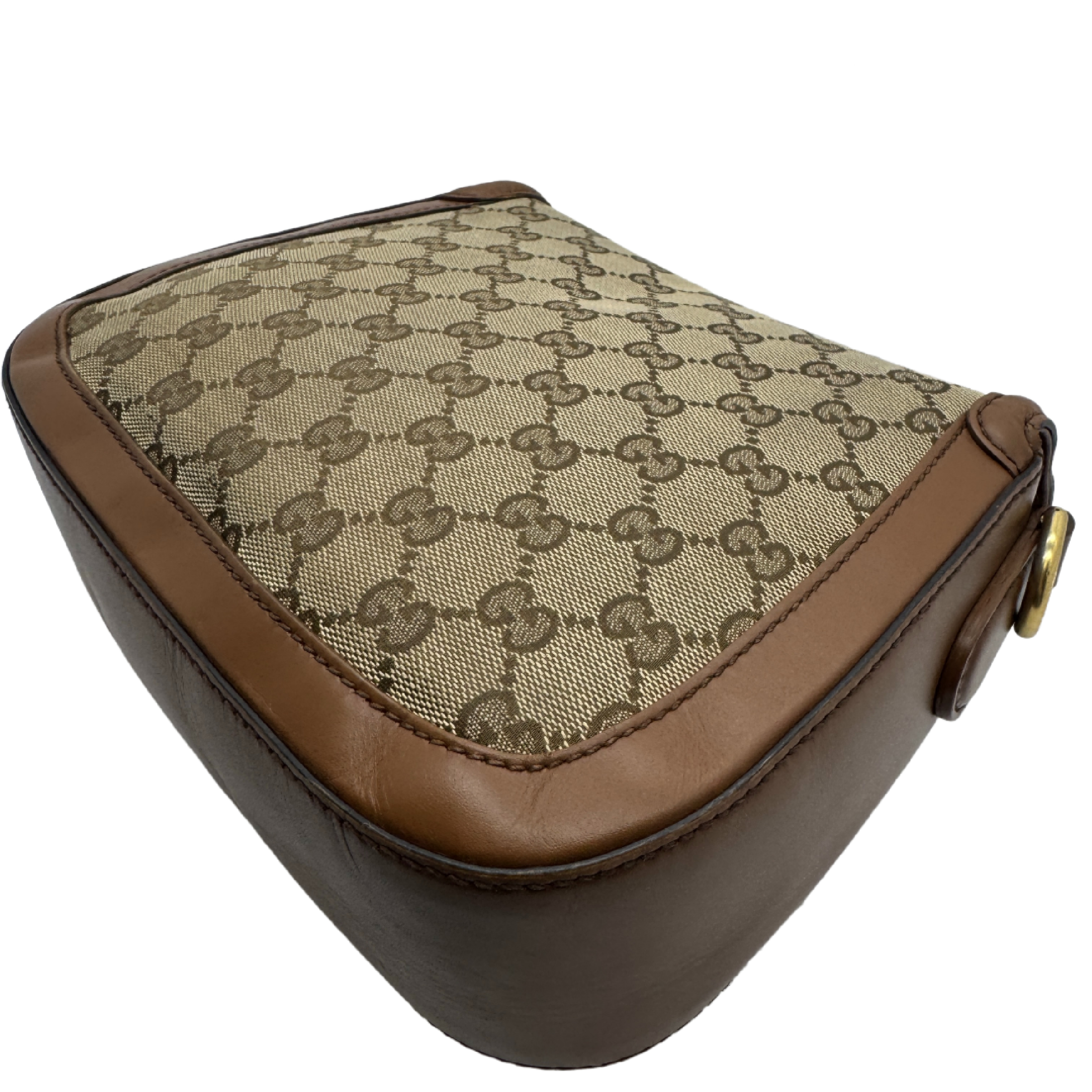 Lady Web GG Canvas Horsebit Leather Flap Shoulder Bag — view 7