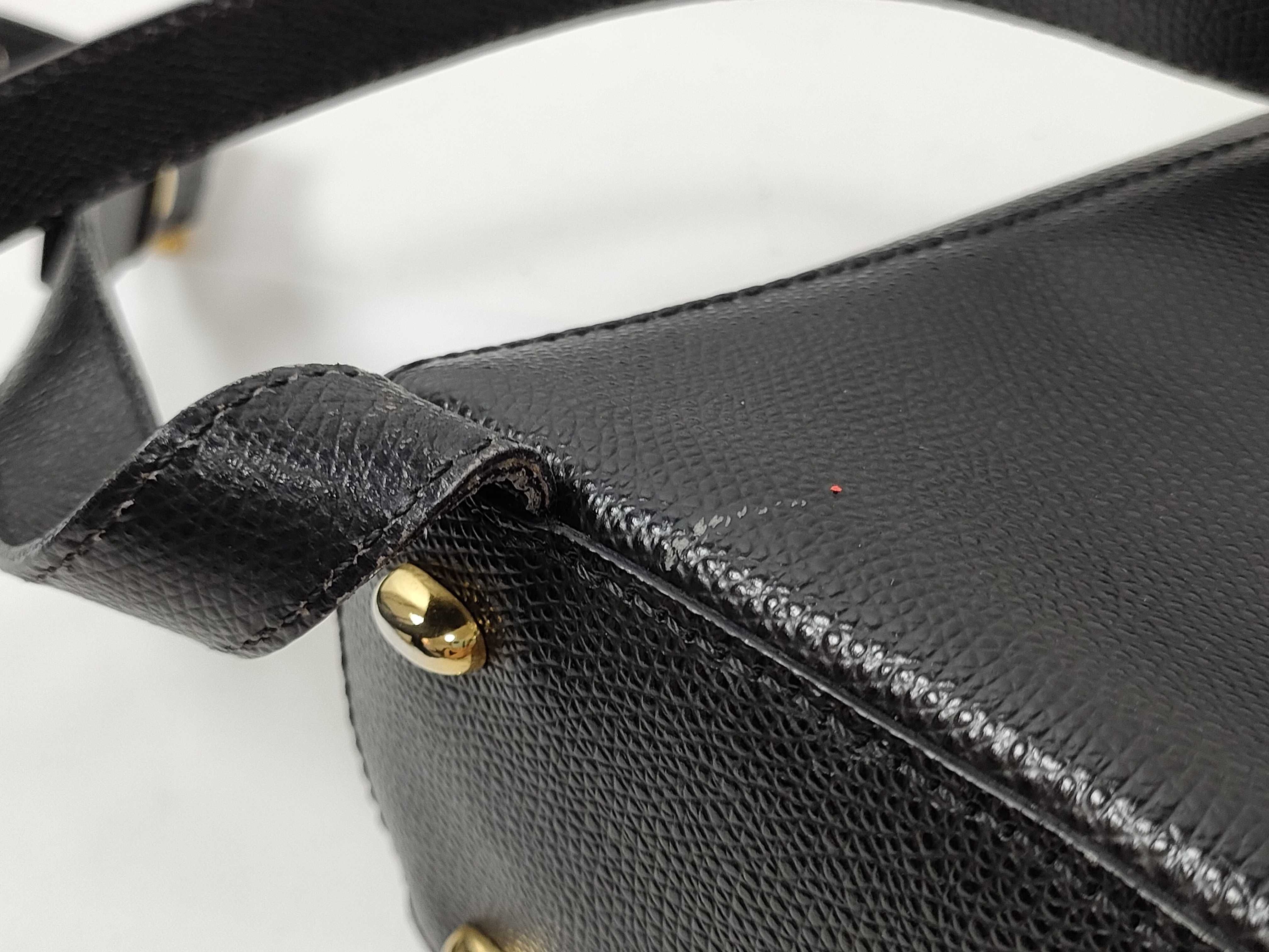 Vintage Box Calf Shoulder Bag, Black MC96 Backpack — view 5
