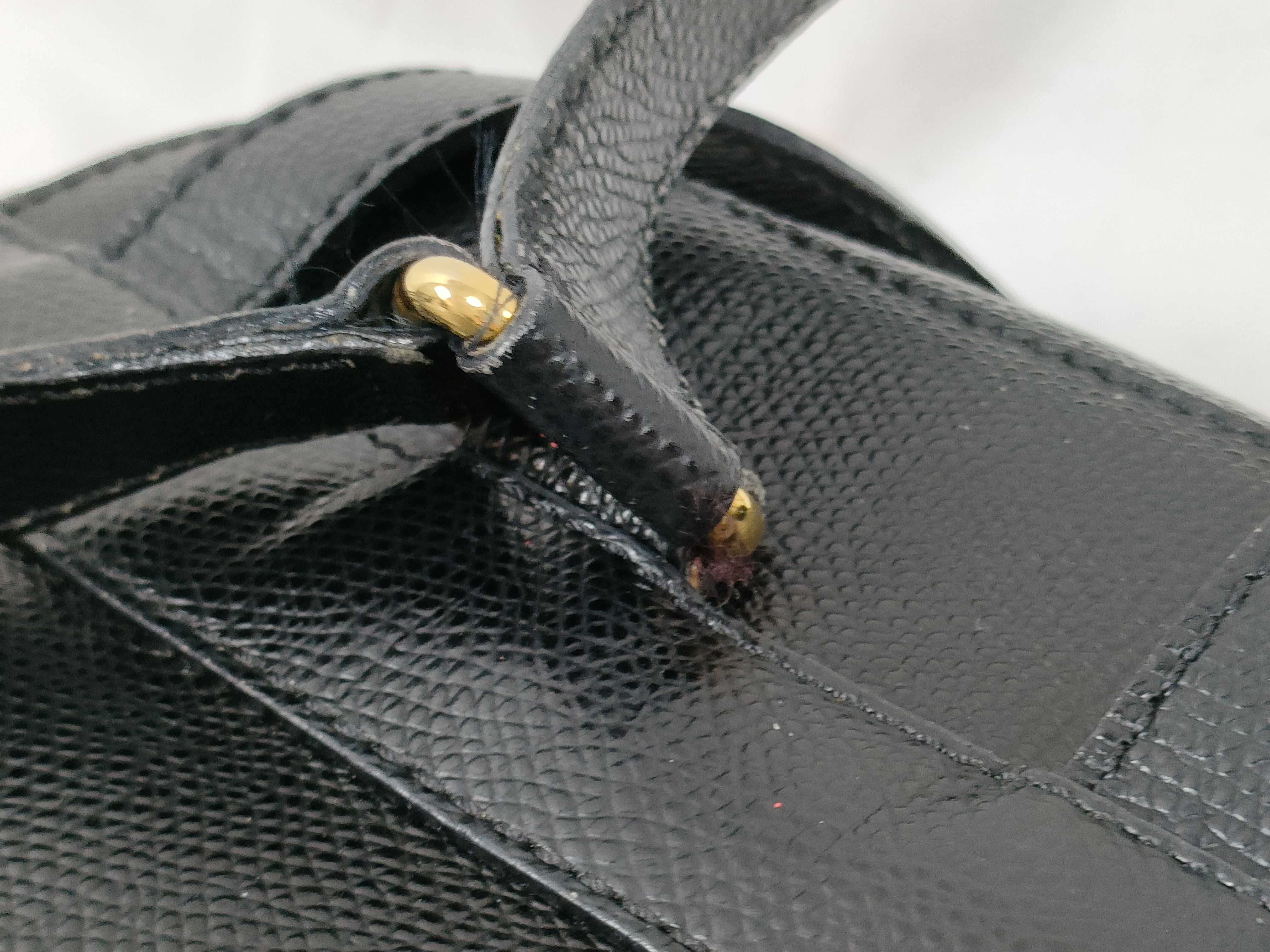Vintage Box Calf Shoulder Bag, Black MC96 Backpack — view 6