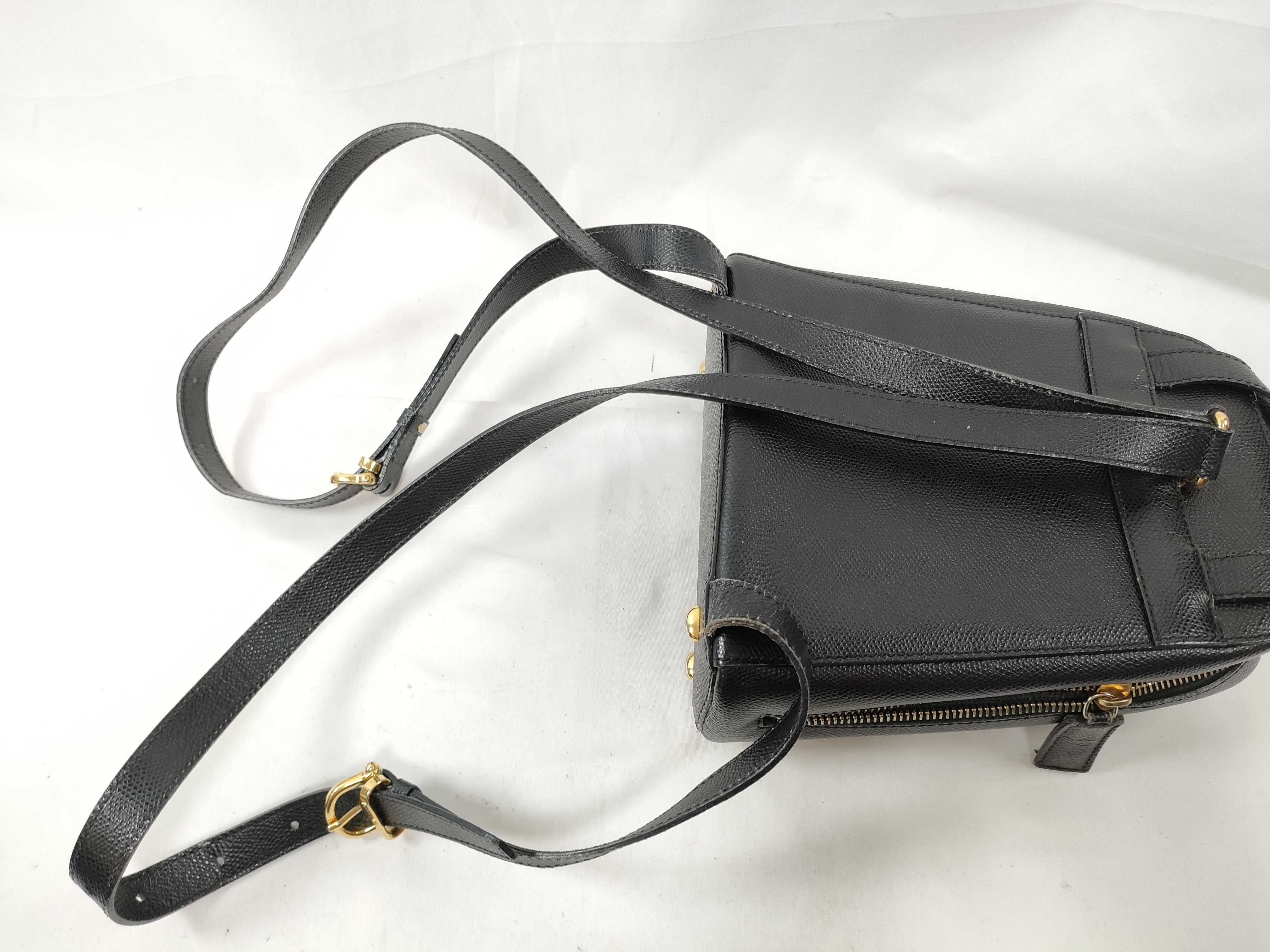 Vintage Box Calf Shoulder Bag, Black MC96 Backpack — view 8