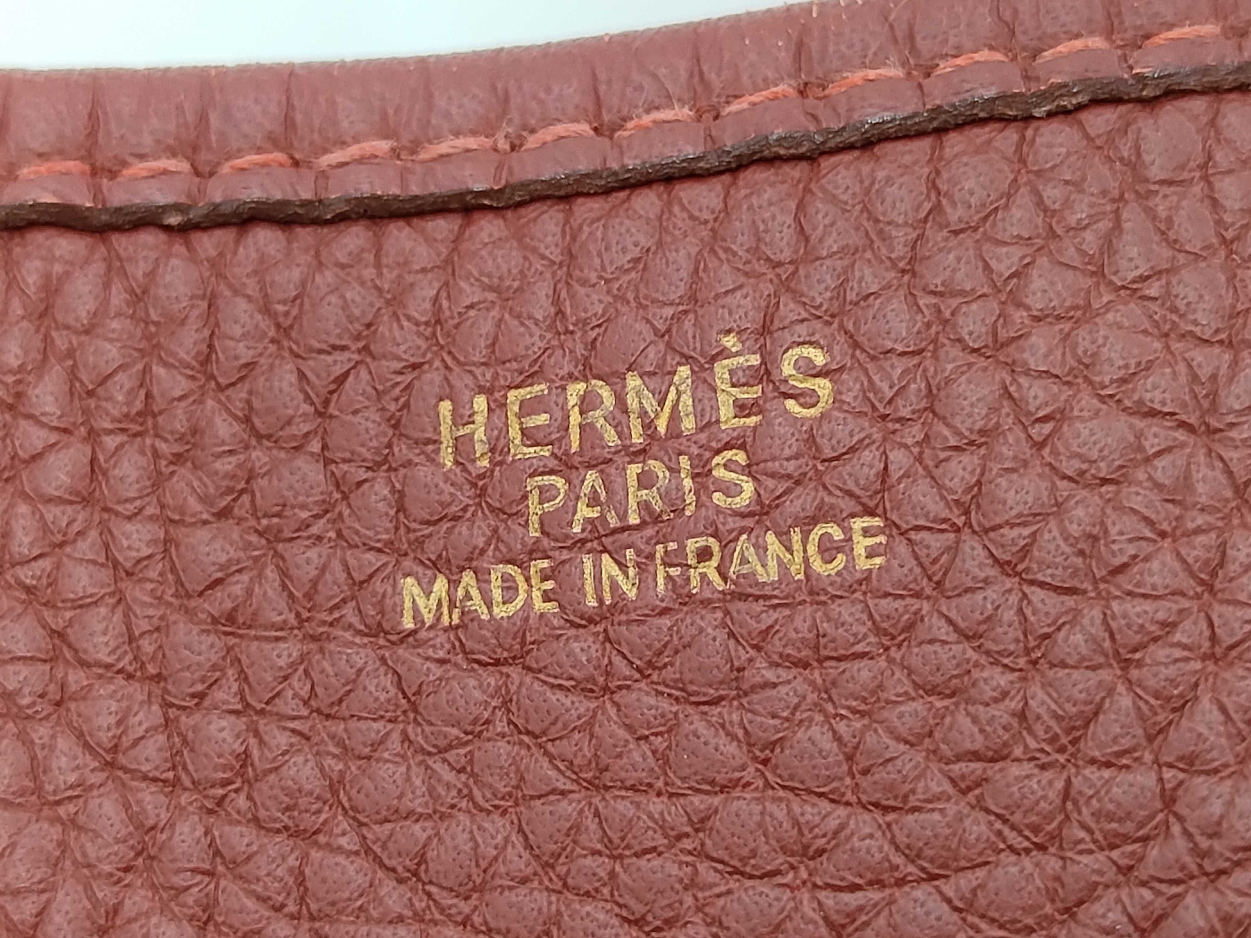 Evelyne 1GM Taurillon Leather, Rouge H, D stamp, Gold hardware, Shoulder bag — view 6