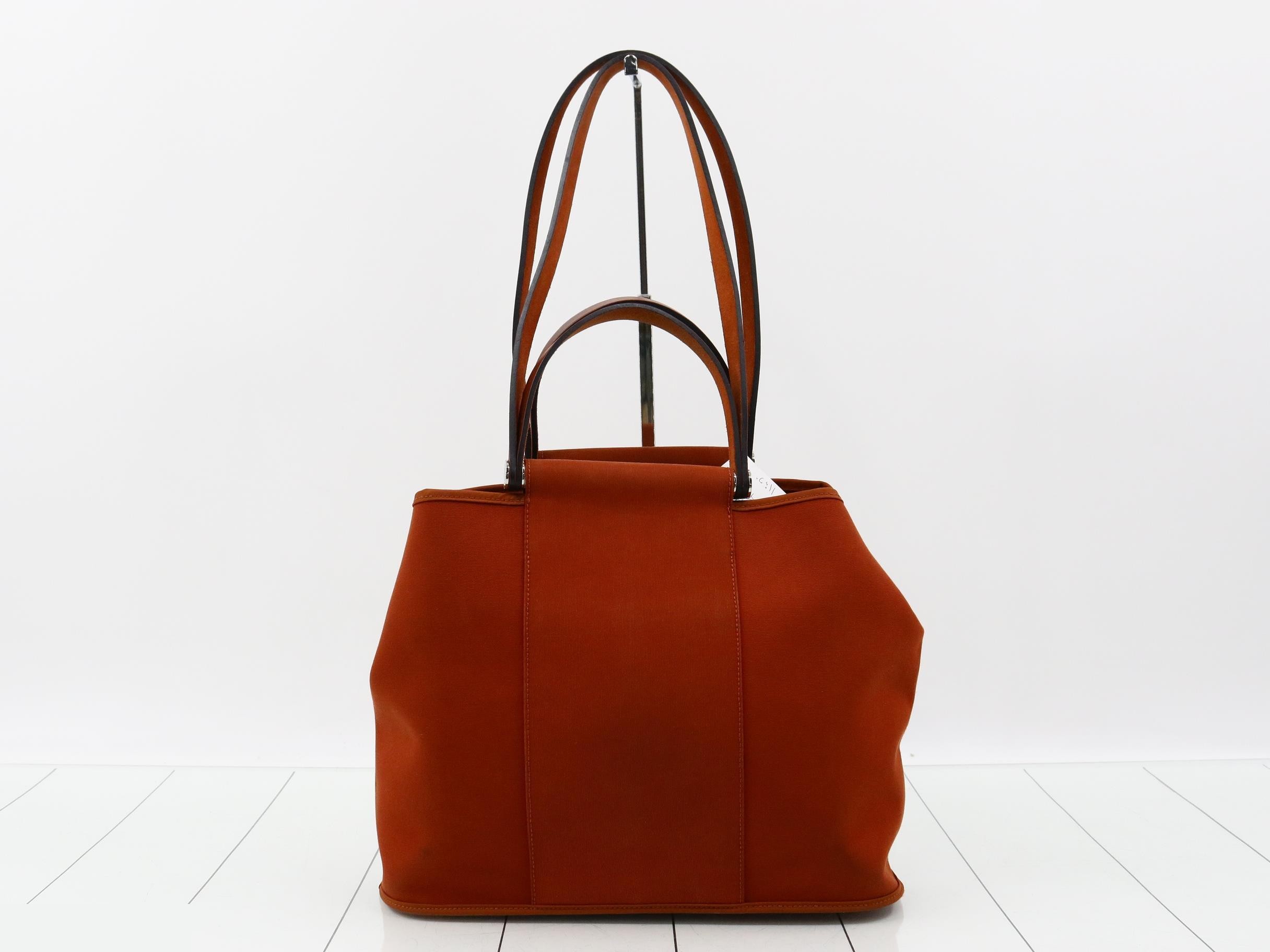Cabas PM Toile Officier x Calf Leather Red — view 2