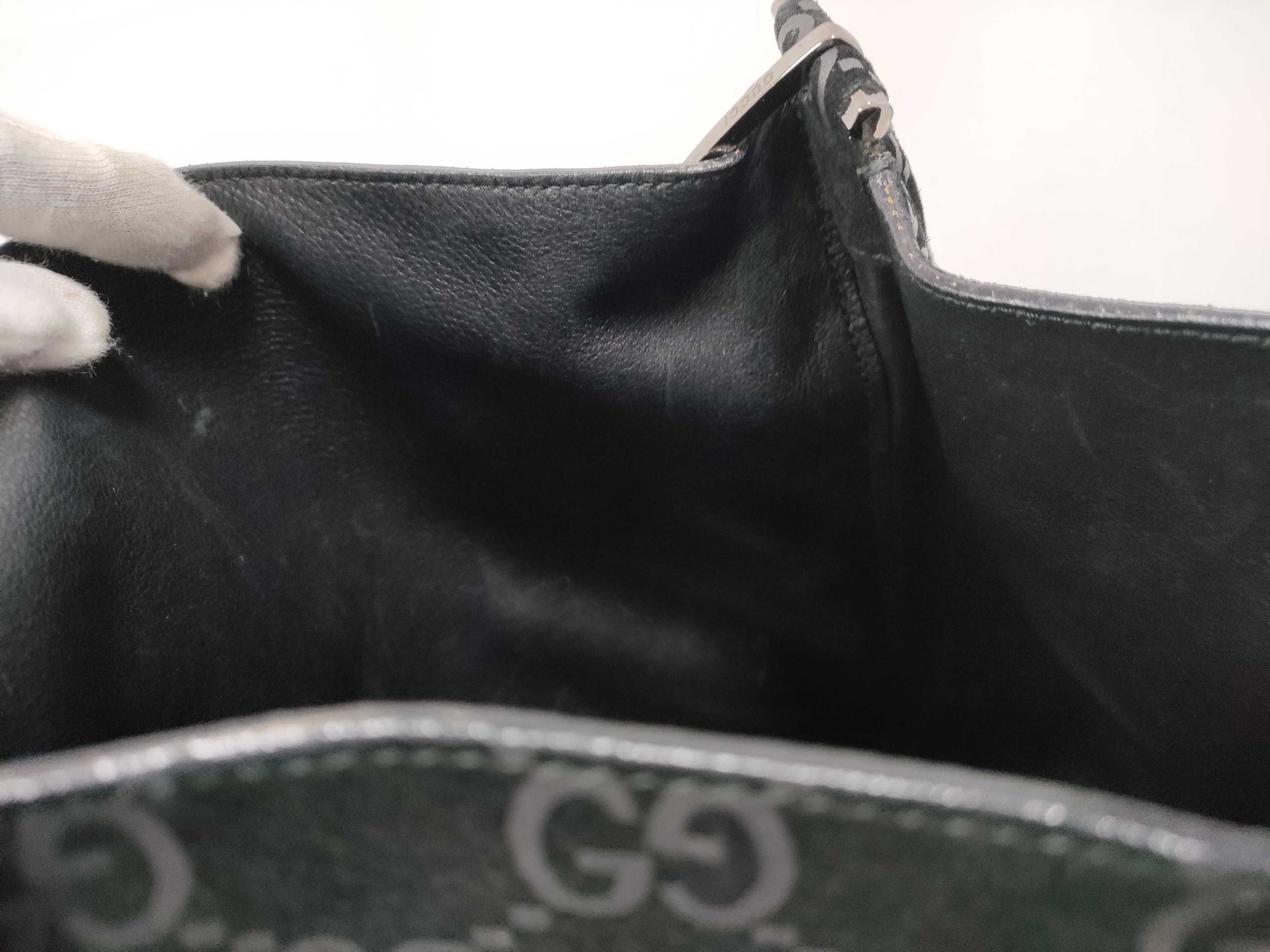GG Suede Horsebit Shoulder Bag with Pouch — view 11