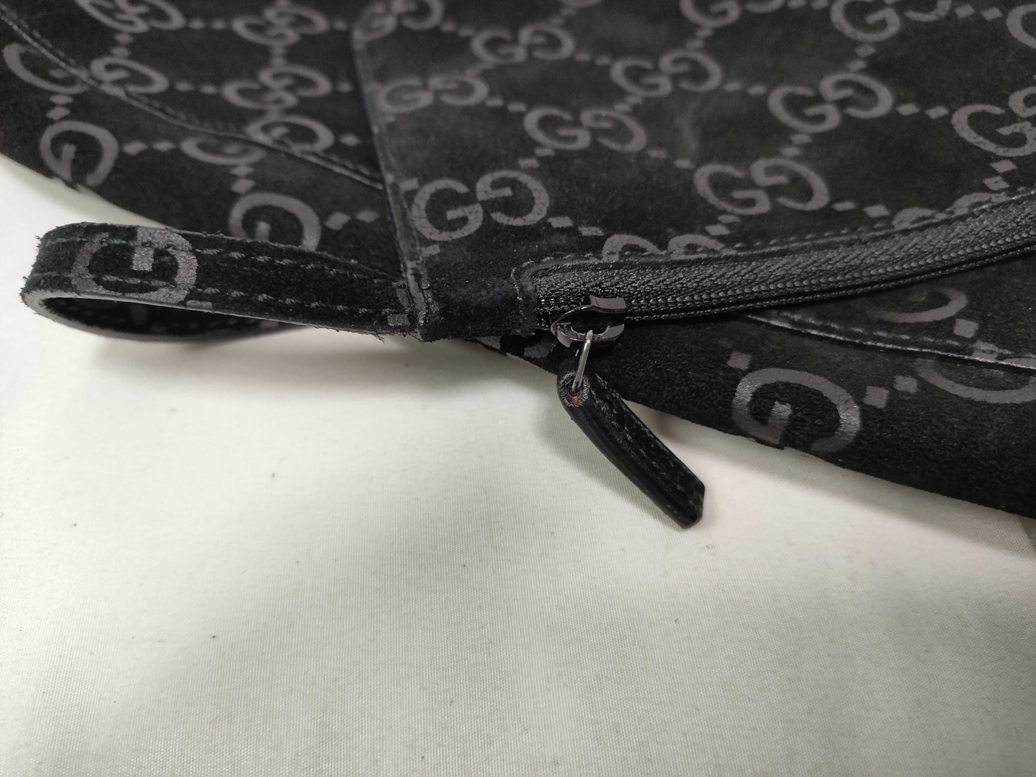 GG Suede Horsebit Shoulder Bag with Pouch — view 13