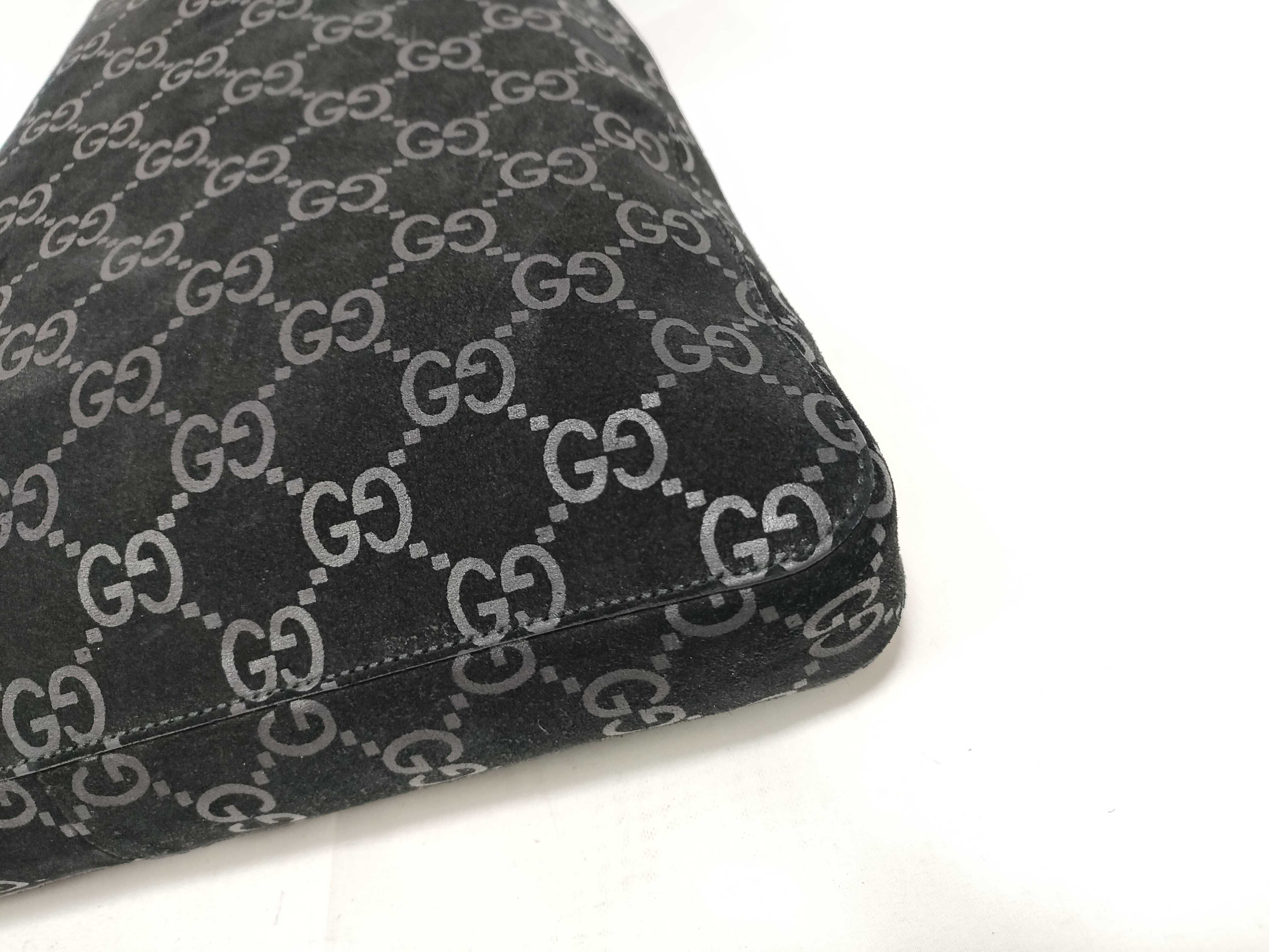 GG Suede Horsebit Shoulder Bag with Pouch — view 4