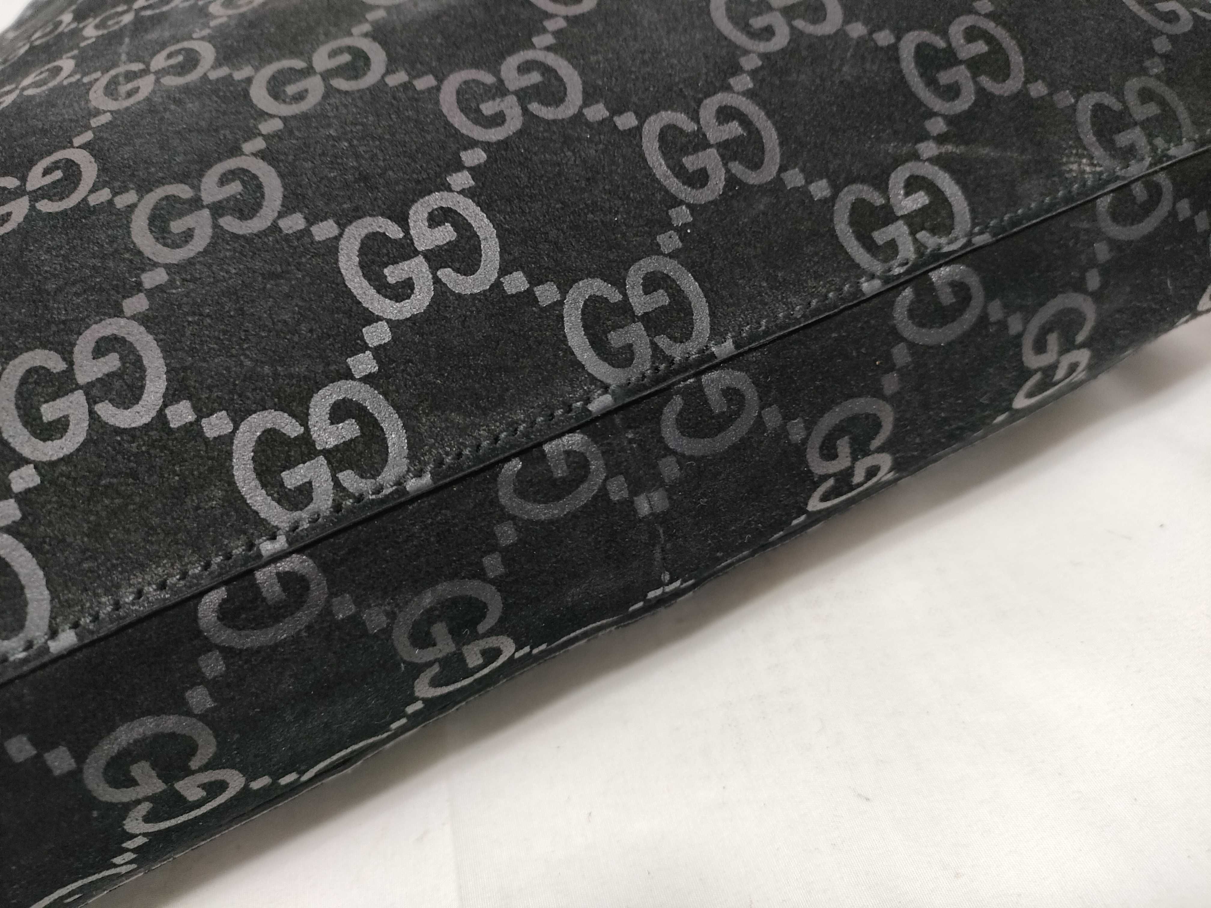 GG Suede Horsebit Shoulder Bag with Pouch — view 6