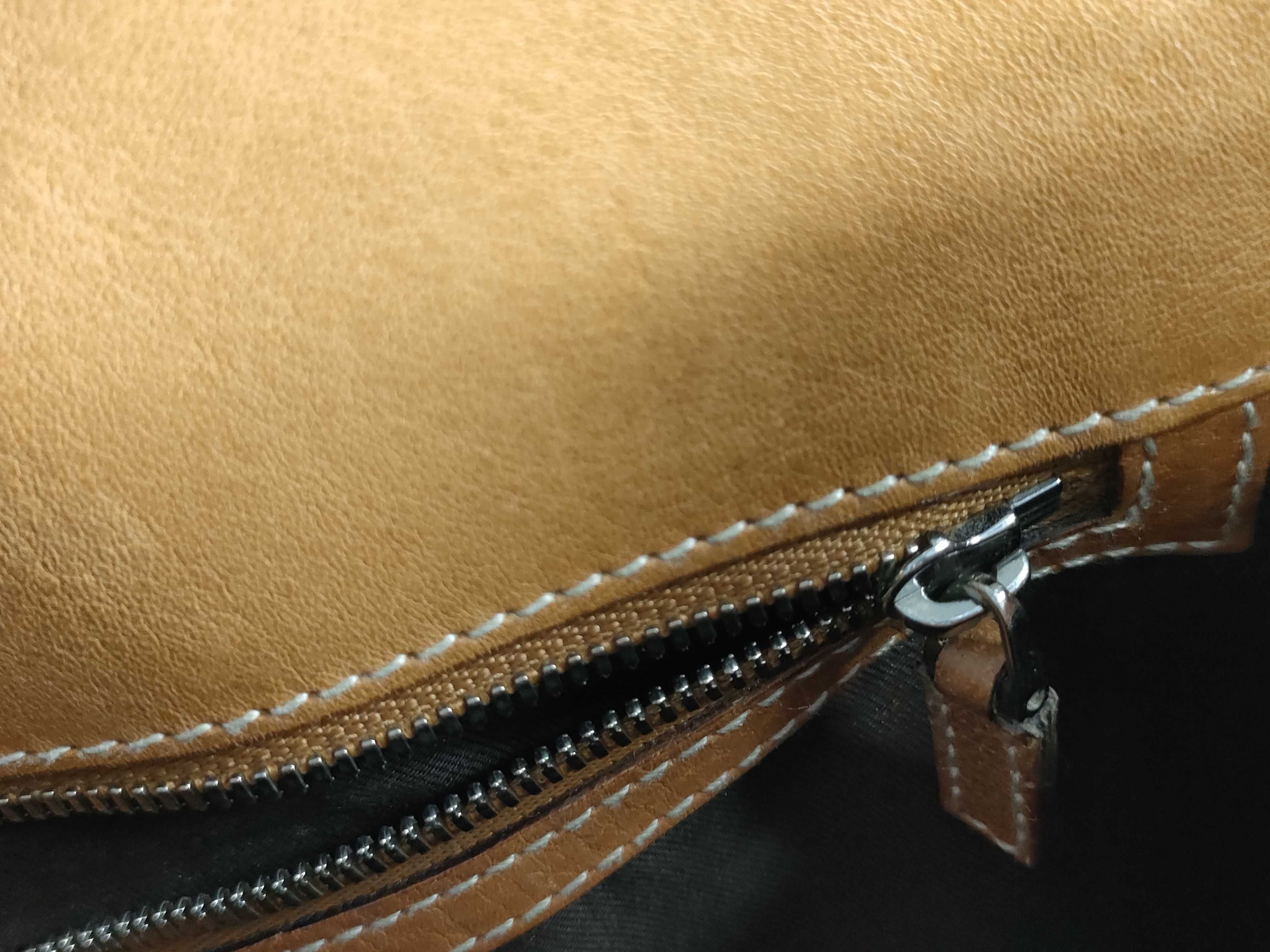 114875 002058 Interlocking Handbag Canvas Leather Beige Handbag — view 12