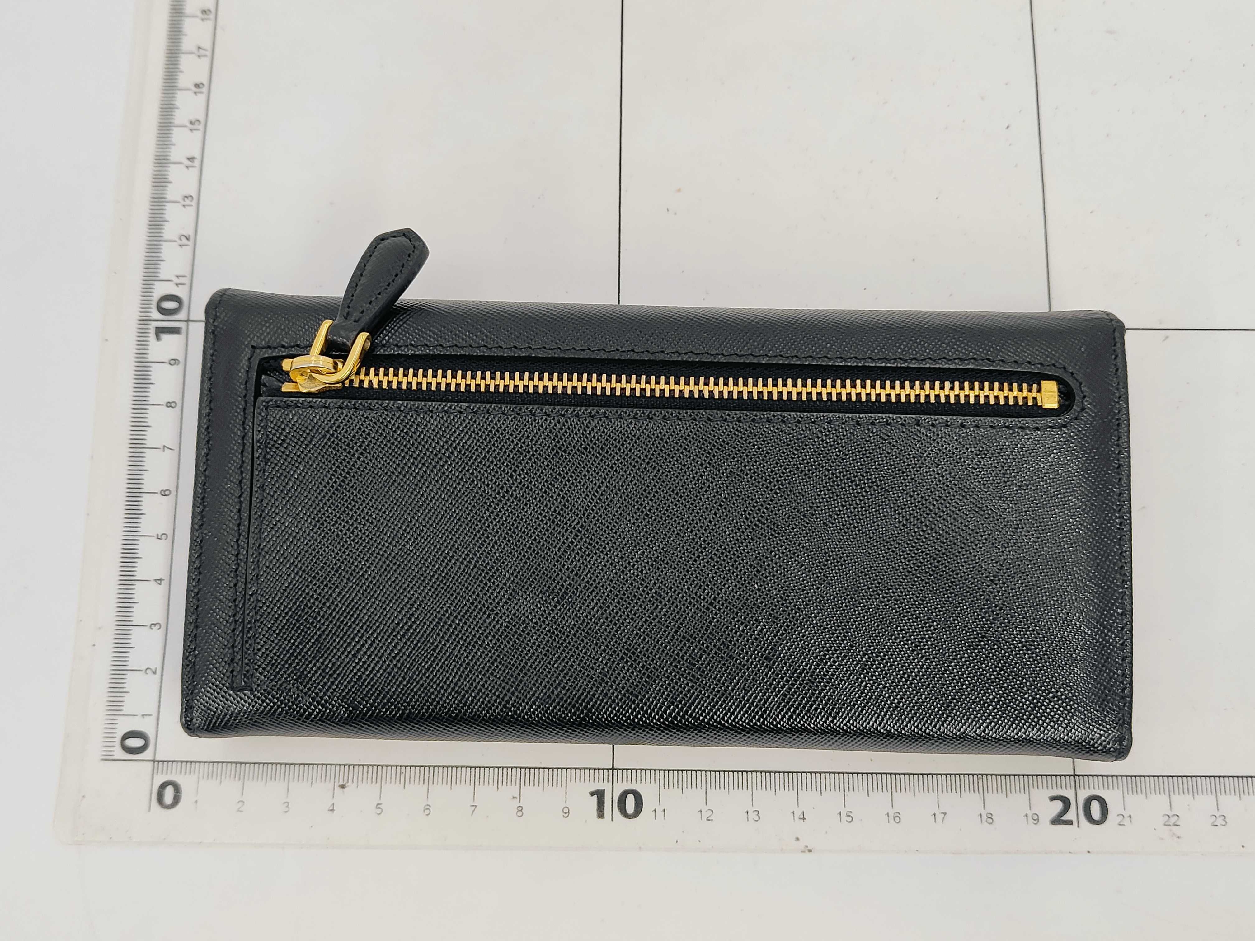 Leather Black Long Wallet with Card Case — view 2