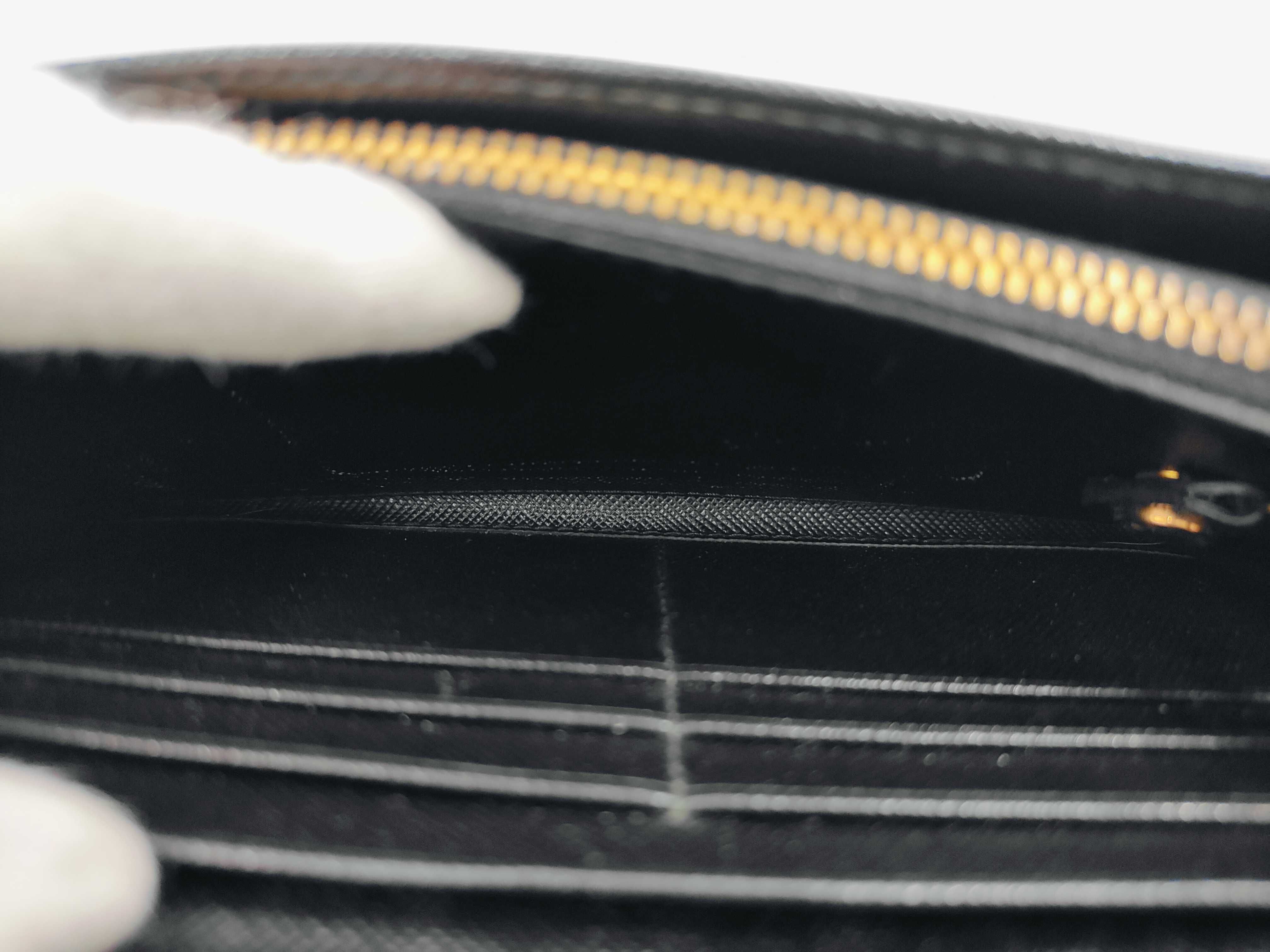 Leather Black Long Wallet with Card Case — view 12