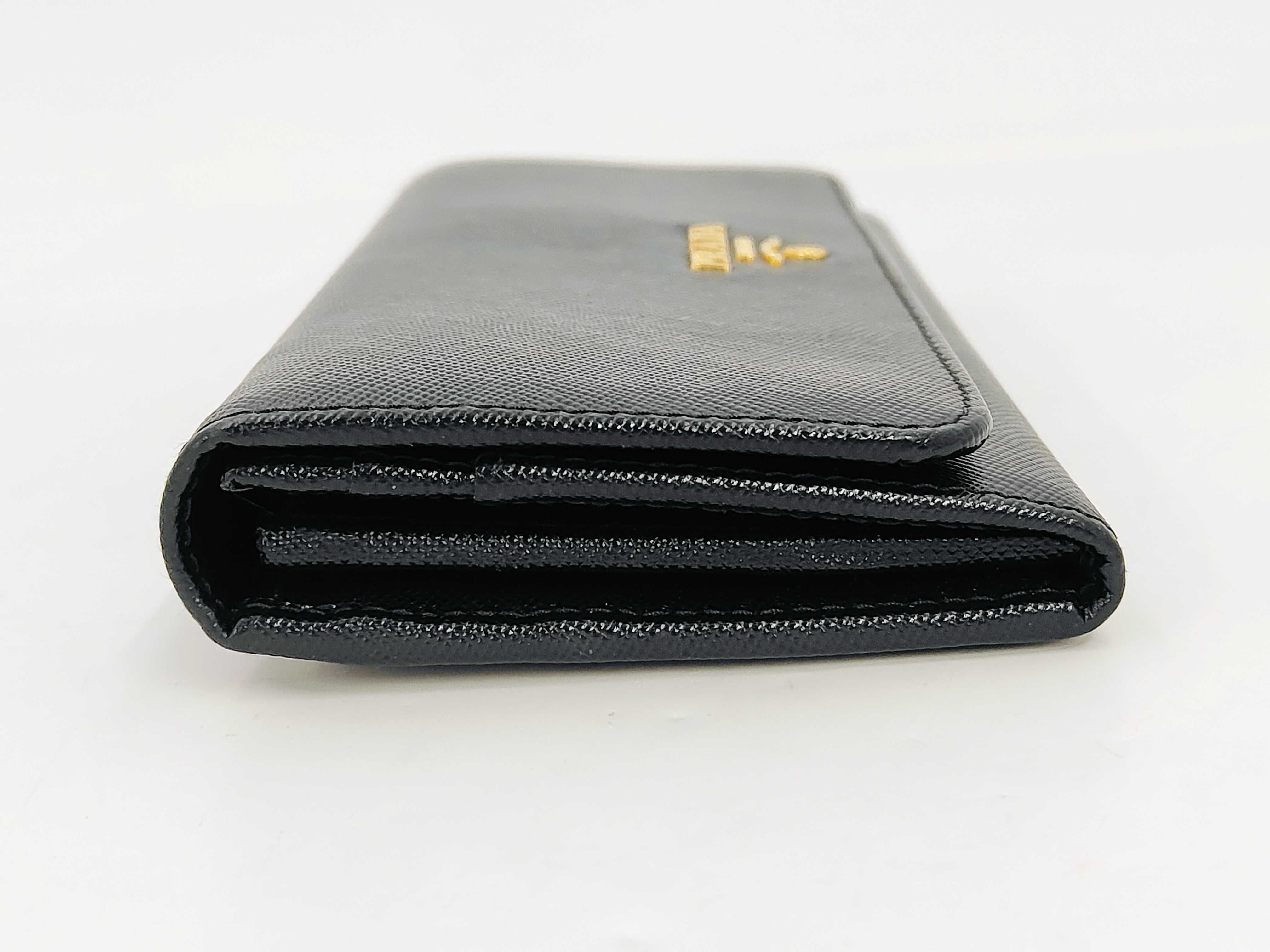 Leather Black Long Wallet with Card Case — view 6