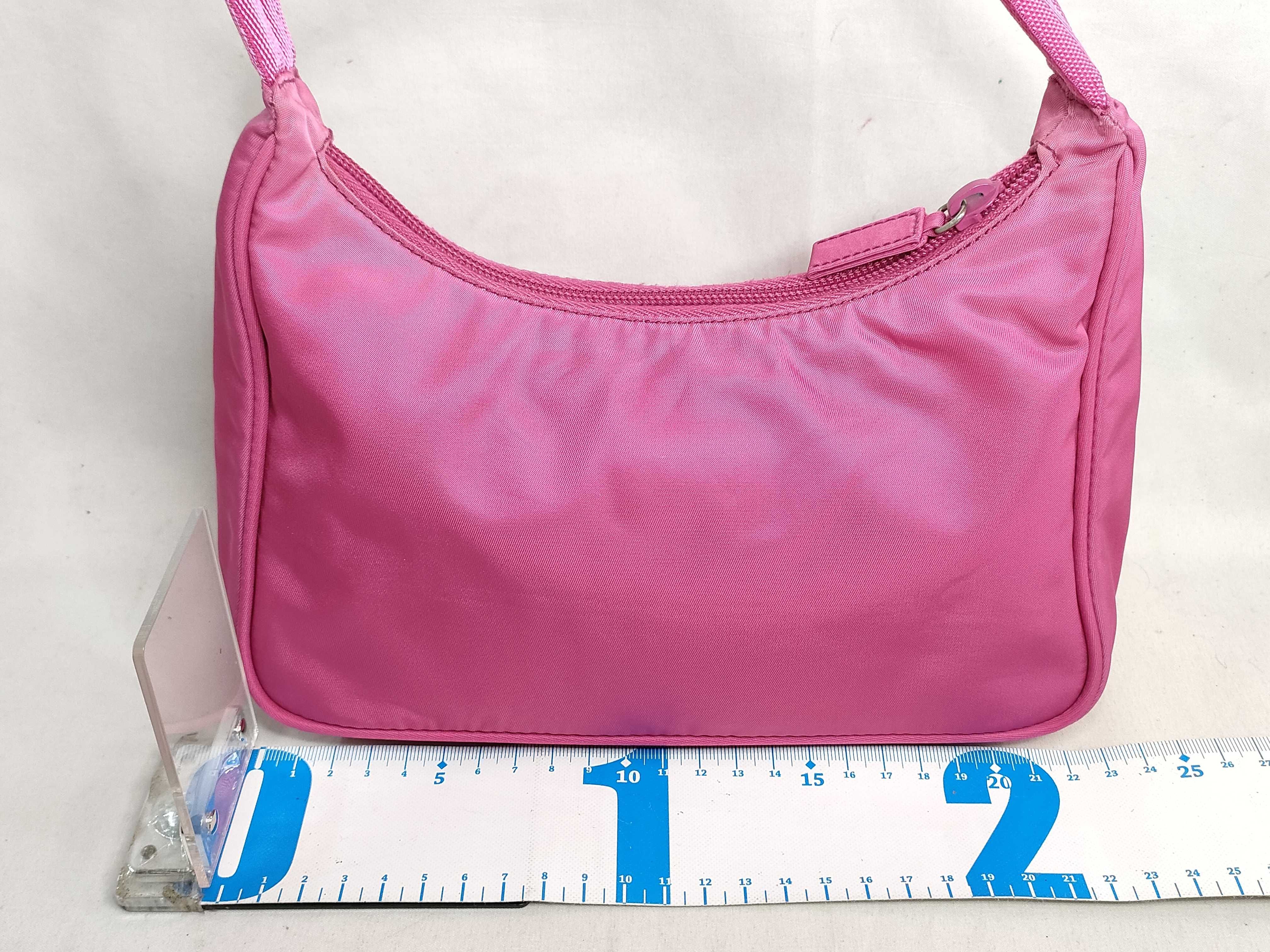 Nylon Prada One-Shoulder Accessory Pouch Triangle Logo Nylon Handbag — view 2