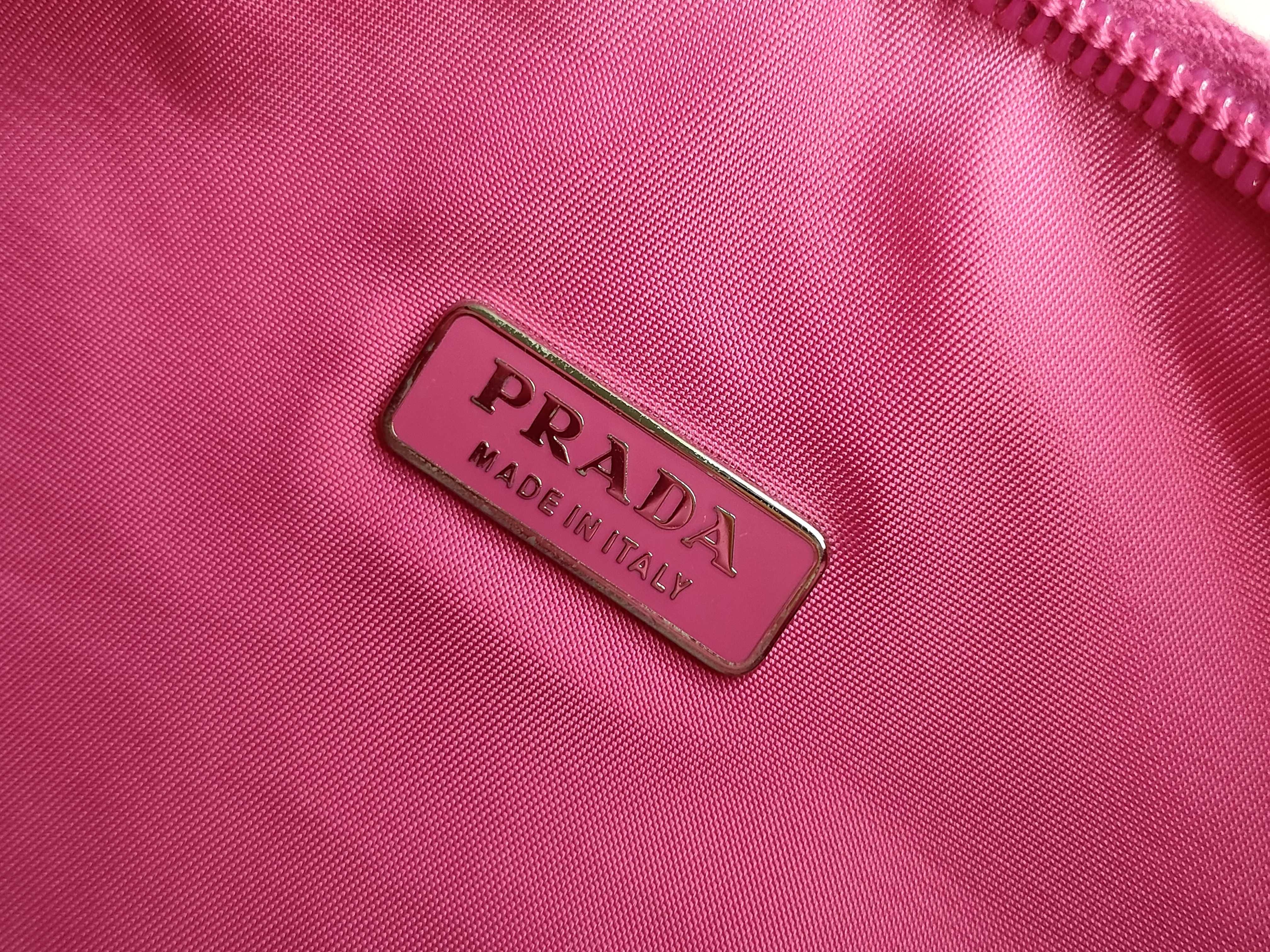 Nylon Prada One-Shoulder Accessory Pouch Triangle Logo Nylon Handbag — view 11