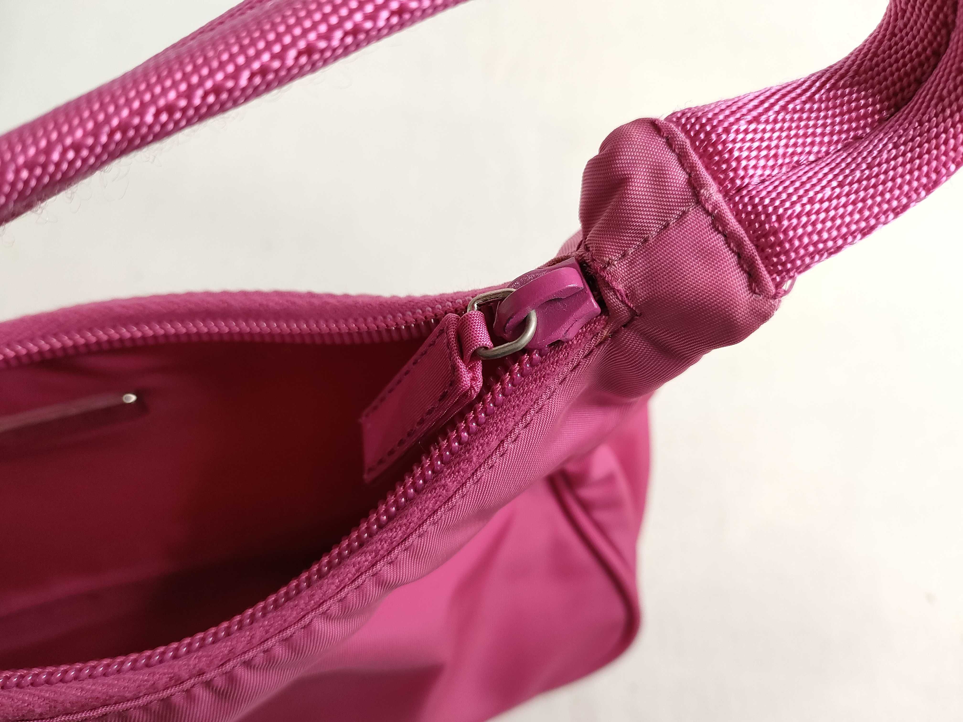 Nylon Prada One-Shoulder Accessory Pouch Triangle Logo Nylon Handbag — view 12