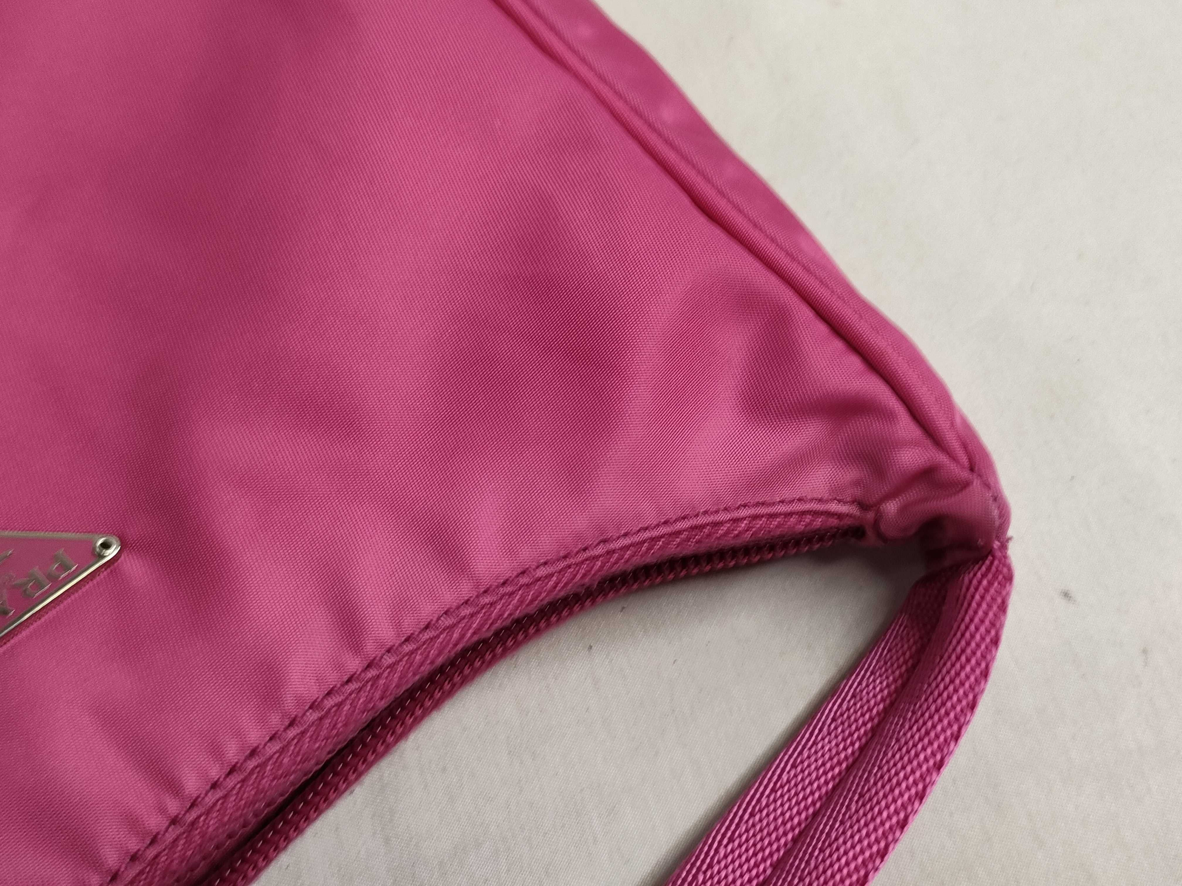 Nylon Prada One-Shoulder Accessory Pouch Triangle Logo Nylon Handbag — view 13