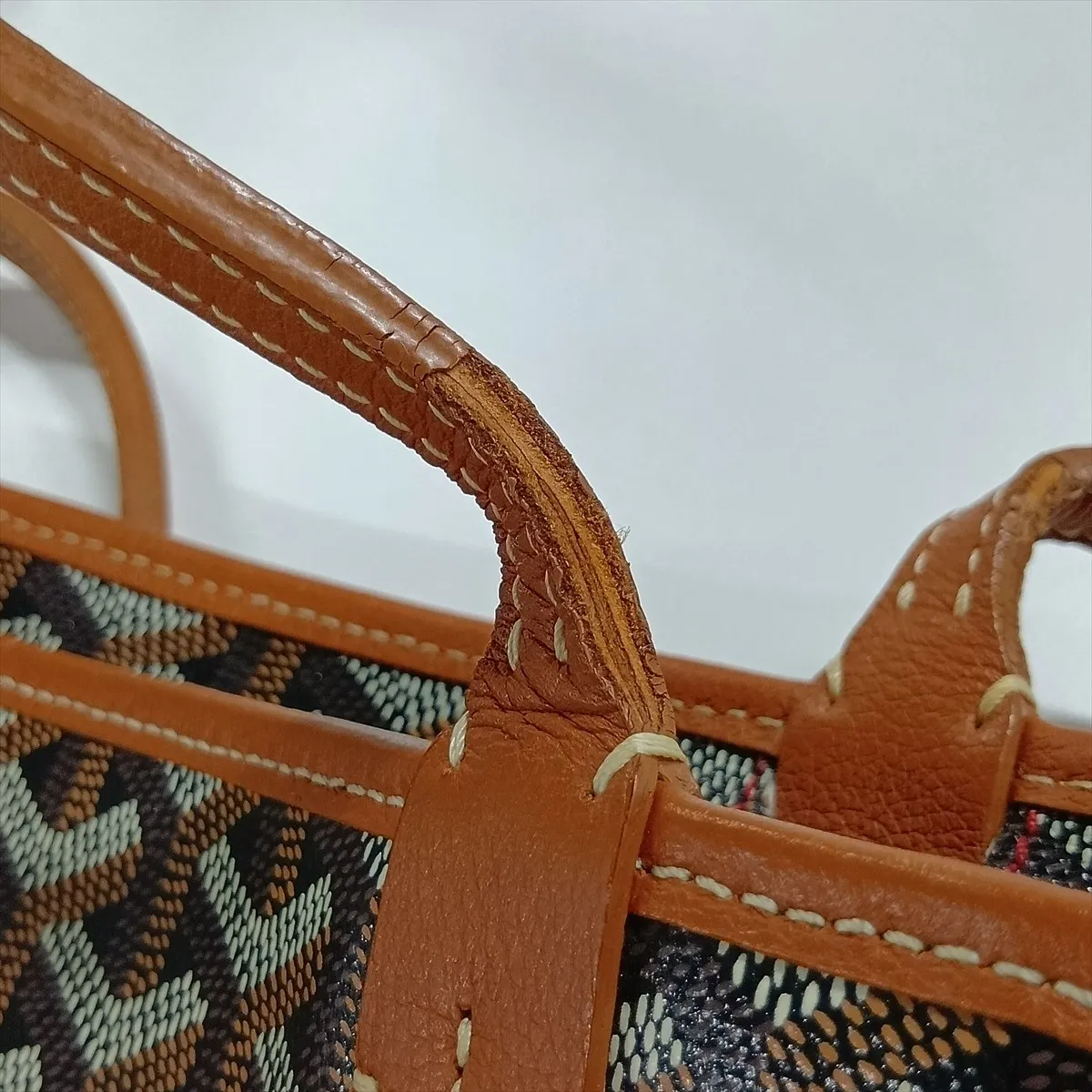 Artois PM PVC x Leather Tote Bag, Brown — view 13
